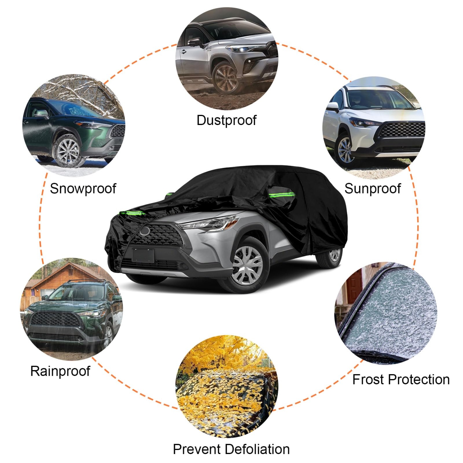 Covelta Full Car Cover for 2019–2026 Toyota Corolla Cross