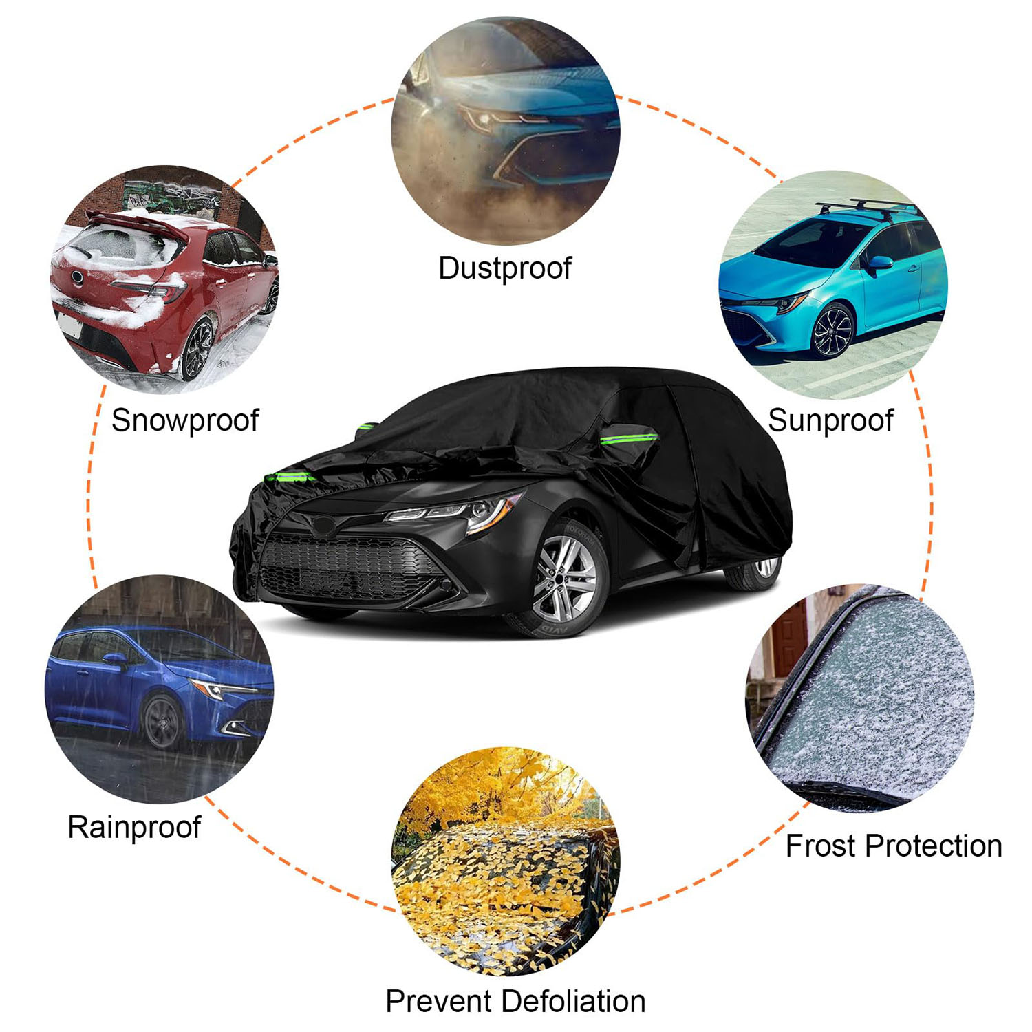 Covelta Full Car Cover for 2019–2026 Toyota Corolla Hatchback