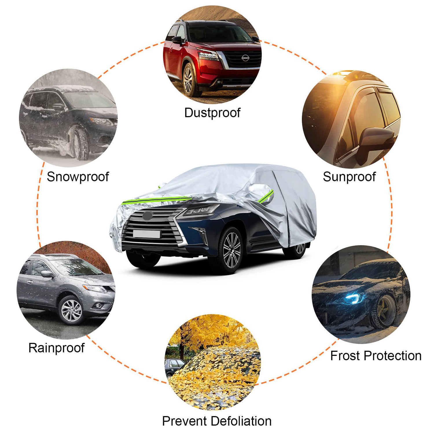 [Copy]Covelta Full Waterproof Car Cover Replace for 2023-2026 Toyota Grand Highlander & Lexus TX350/TX500h/TX550h+
