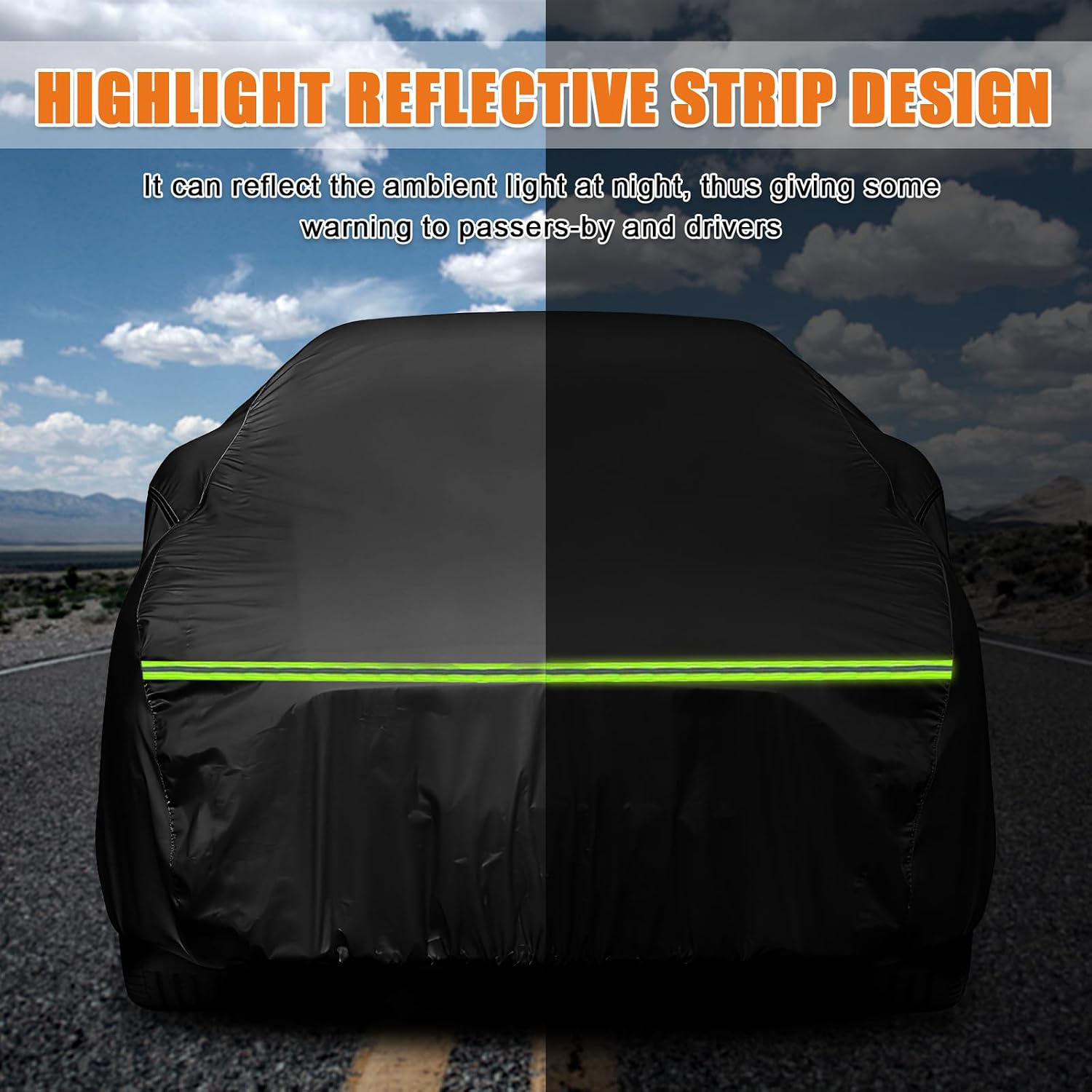 Covelta Waterproof Truck Cover for Pickup Truck with Rear Topper