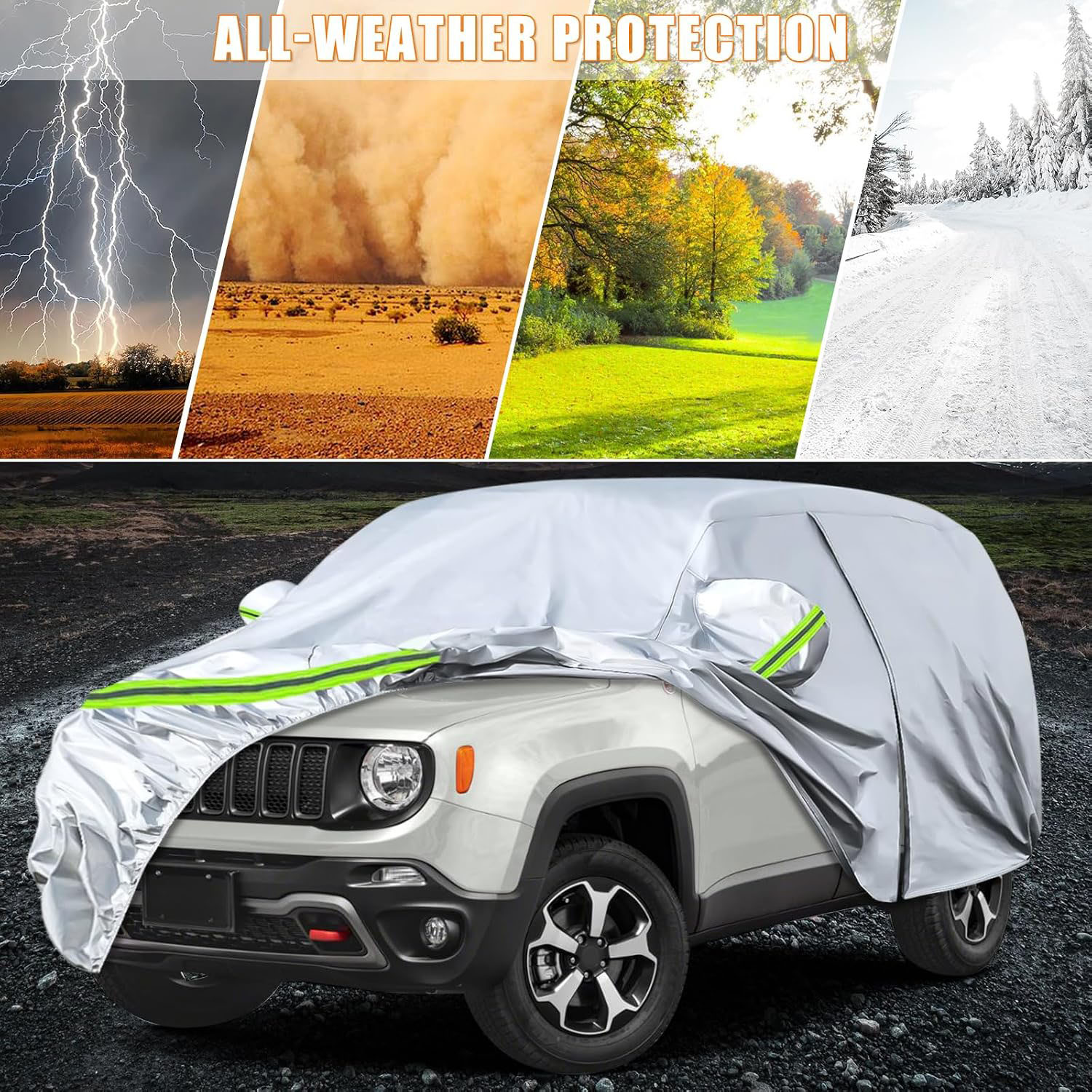 Covelta Full Car Cover for 2015–2026 Jeep Renegade
