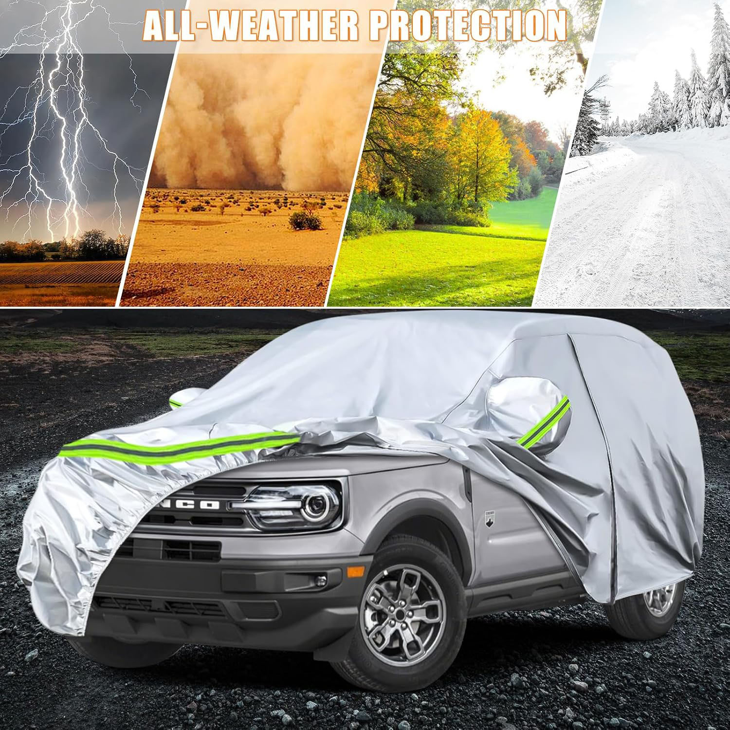 Covelta Full Car Cover for 2021–2026 Ford Bronco Sport