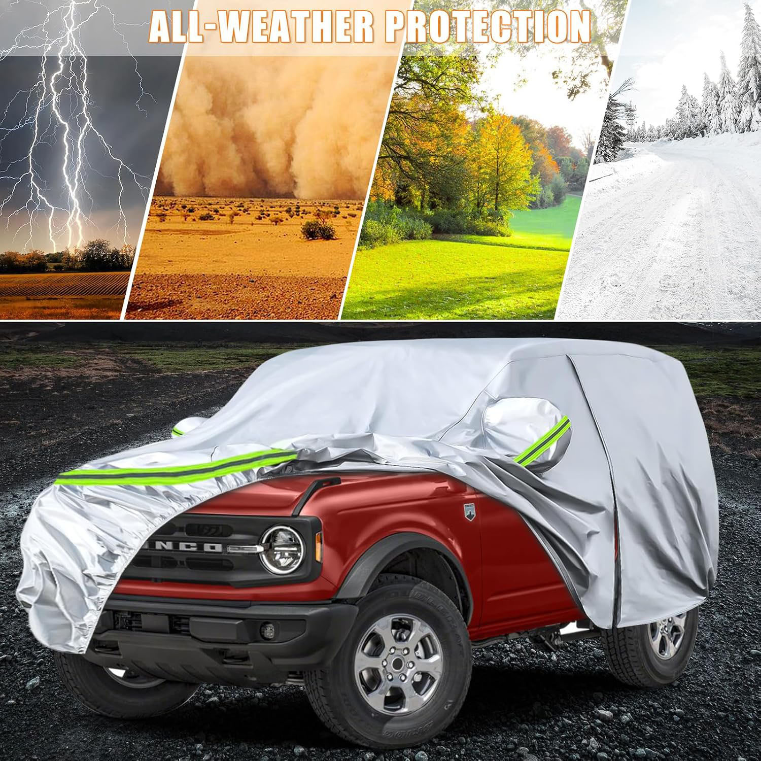 Covelta Full Car Cover for 2021–2026 Ford Bronco 2 Door
