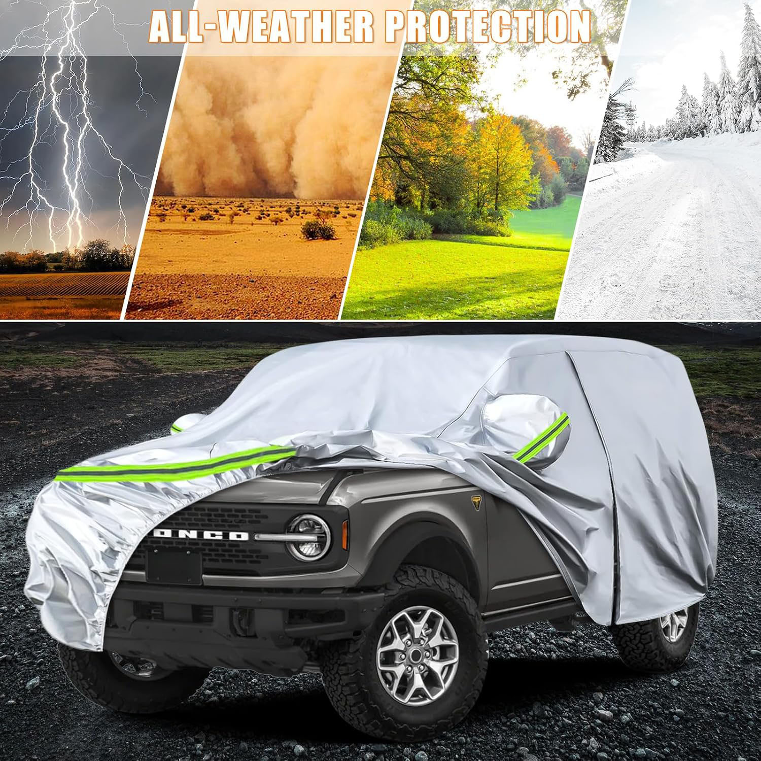 Covelta Full Car Cover for 2021–2026 Ford Bronco 4 Door