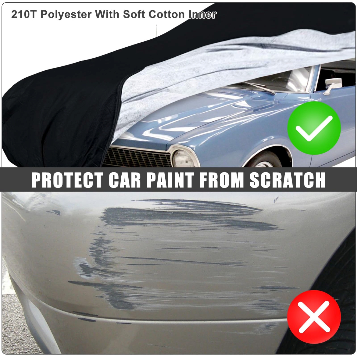 Covelta Full Car Cover for 1970–1977 Ford Maverick 2 Door Sedan