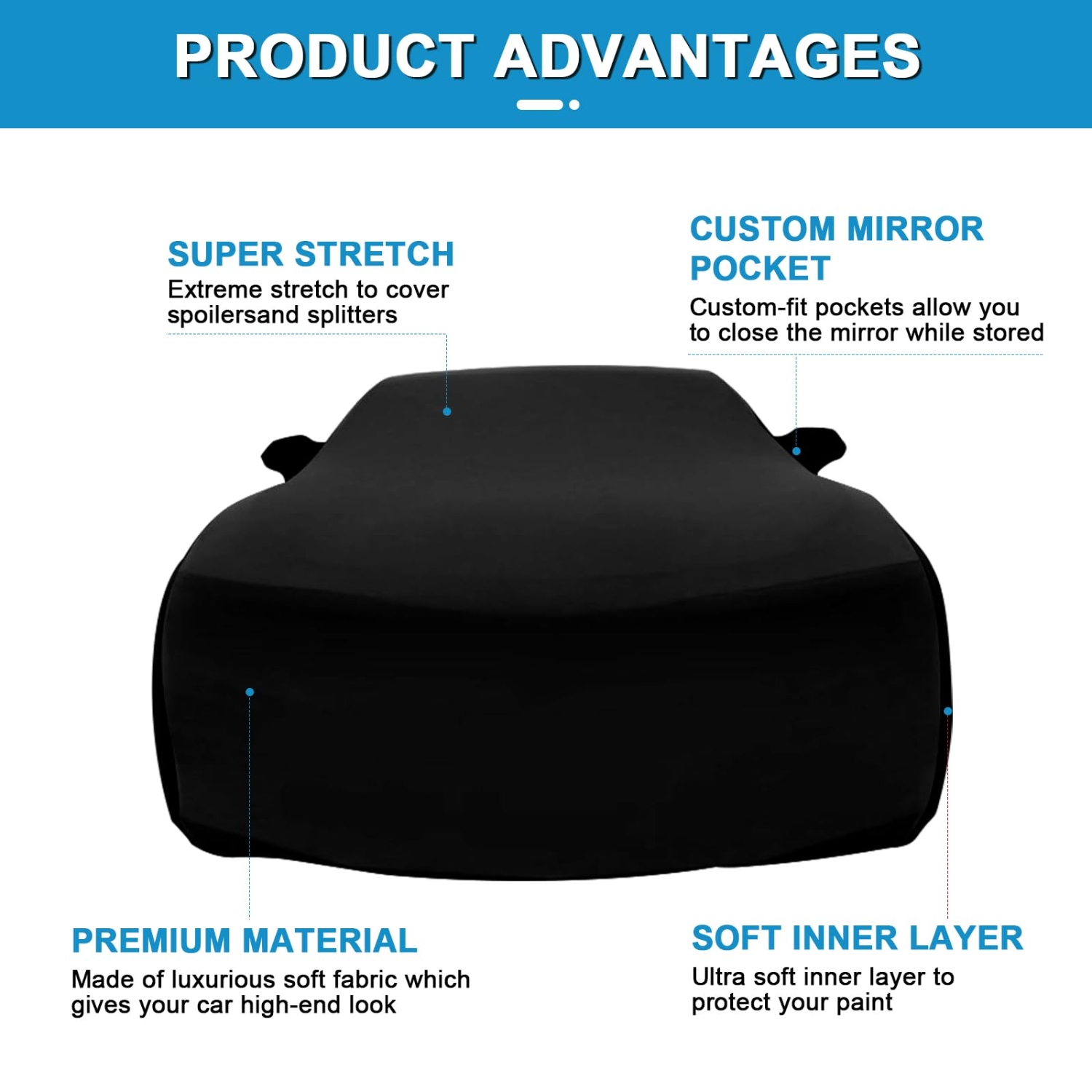 Covelta Indoor Car Cover Replace for 2006-2026 Dodge Charger and 2005-2022 Chrysler
