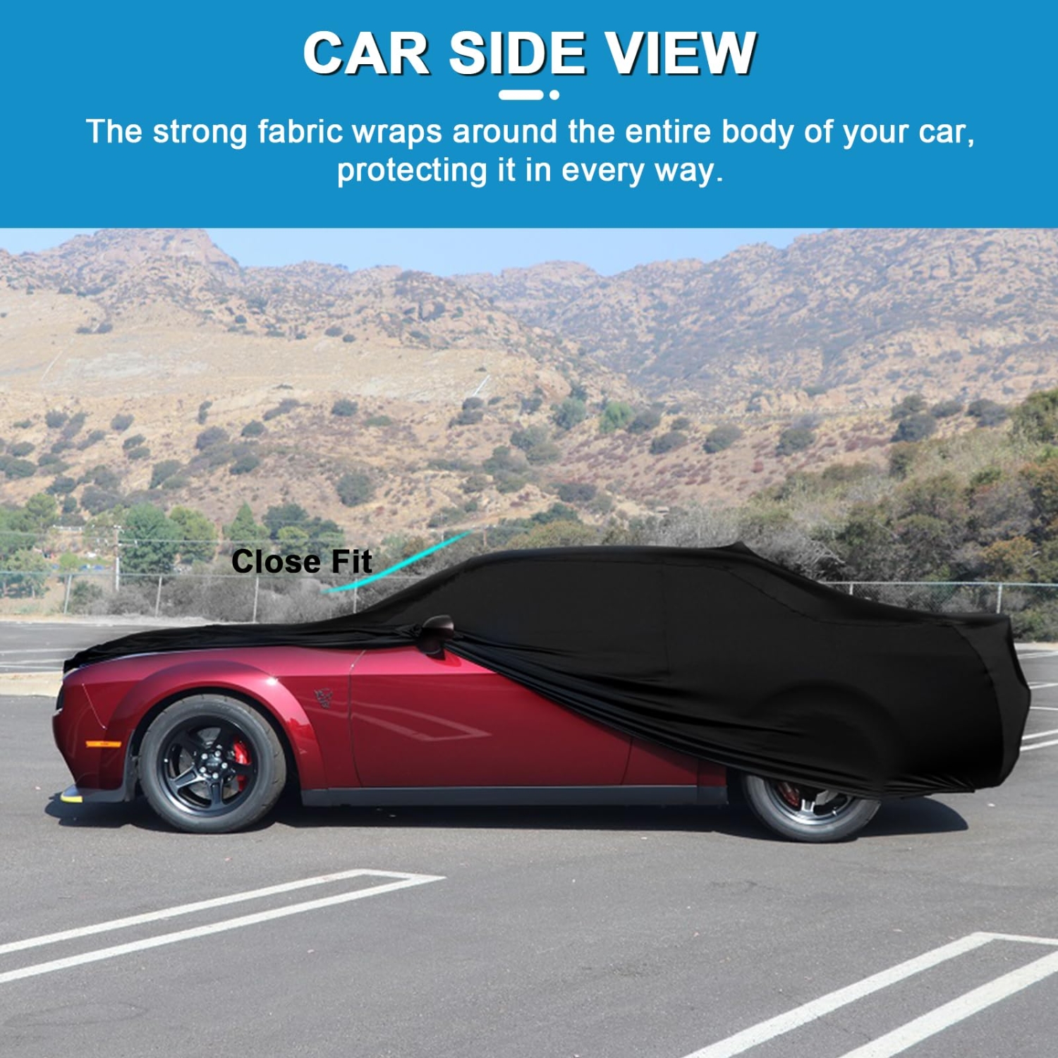 Covelta Indoor Stretch Satin Car Cover for 2008–2026 Dodge Challenger