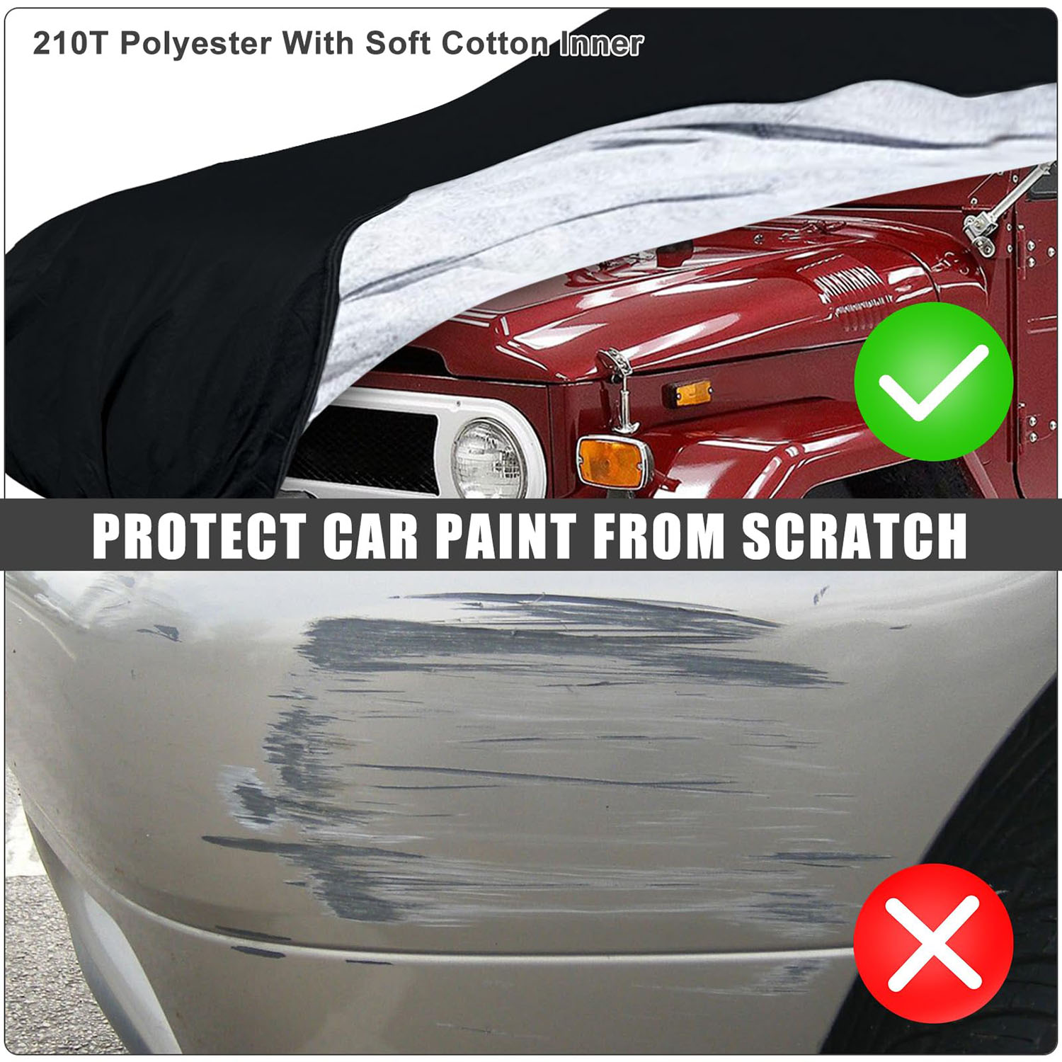 Covelta Full Car Cover for 1960–1984 Toyota Land Cruiser FJ40/FJ41/FJ42