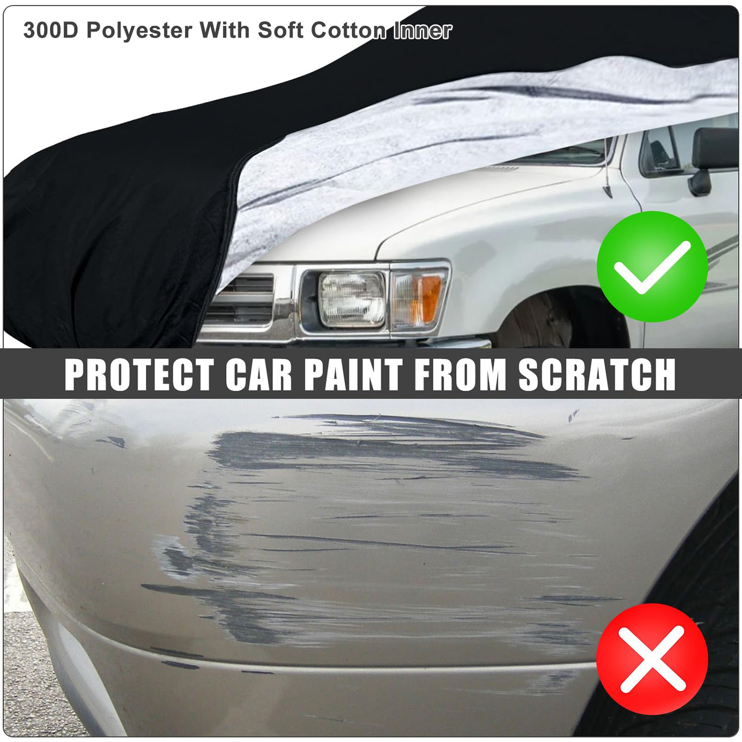 [Copy]Covelta Full Car Cover for 1980–1995 Toyota Pickup Regular Cab Short Bed