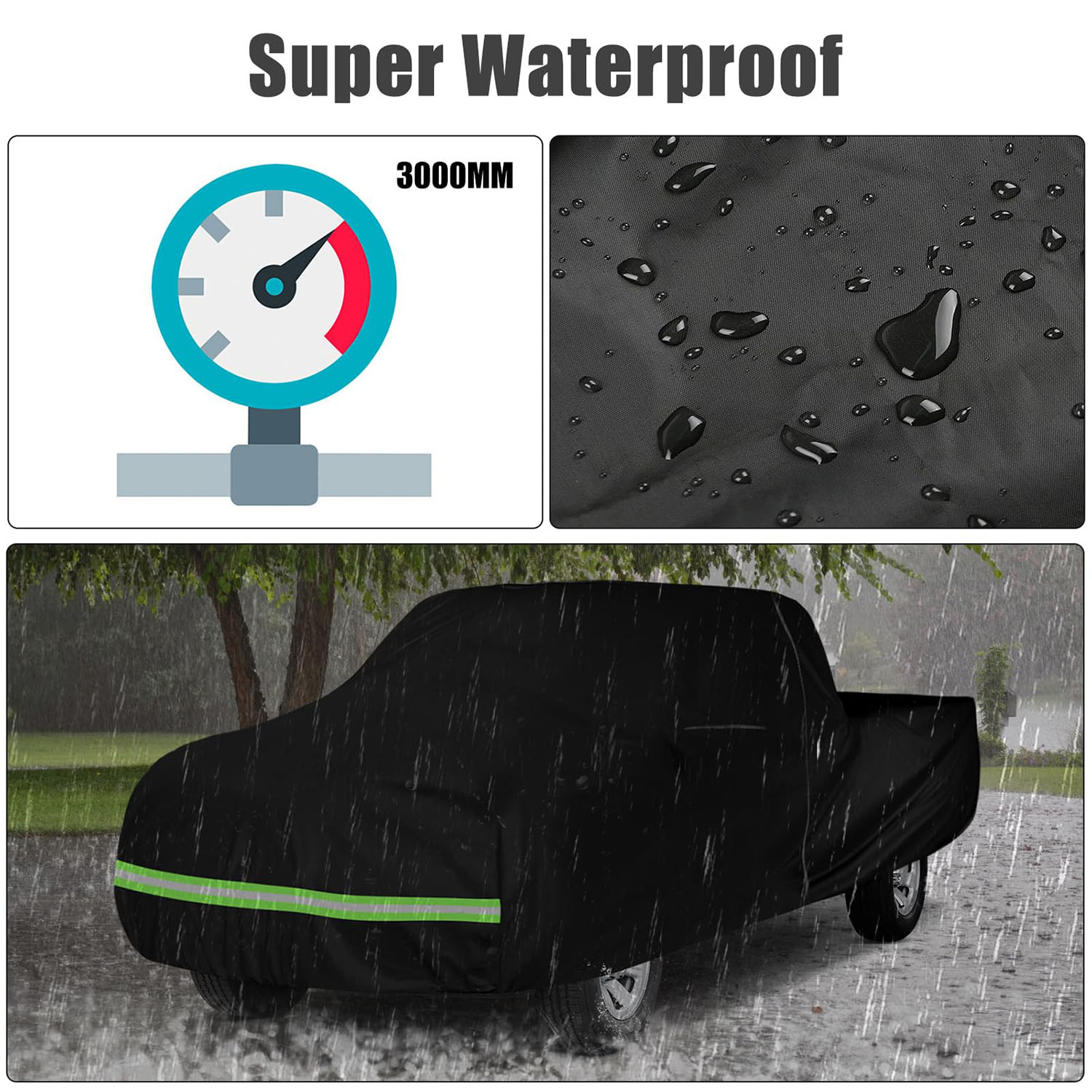 Covelta Waterproof Car Cover for 1980–1995 Toyota Pickup Xtracab Long Bed