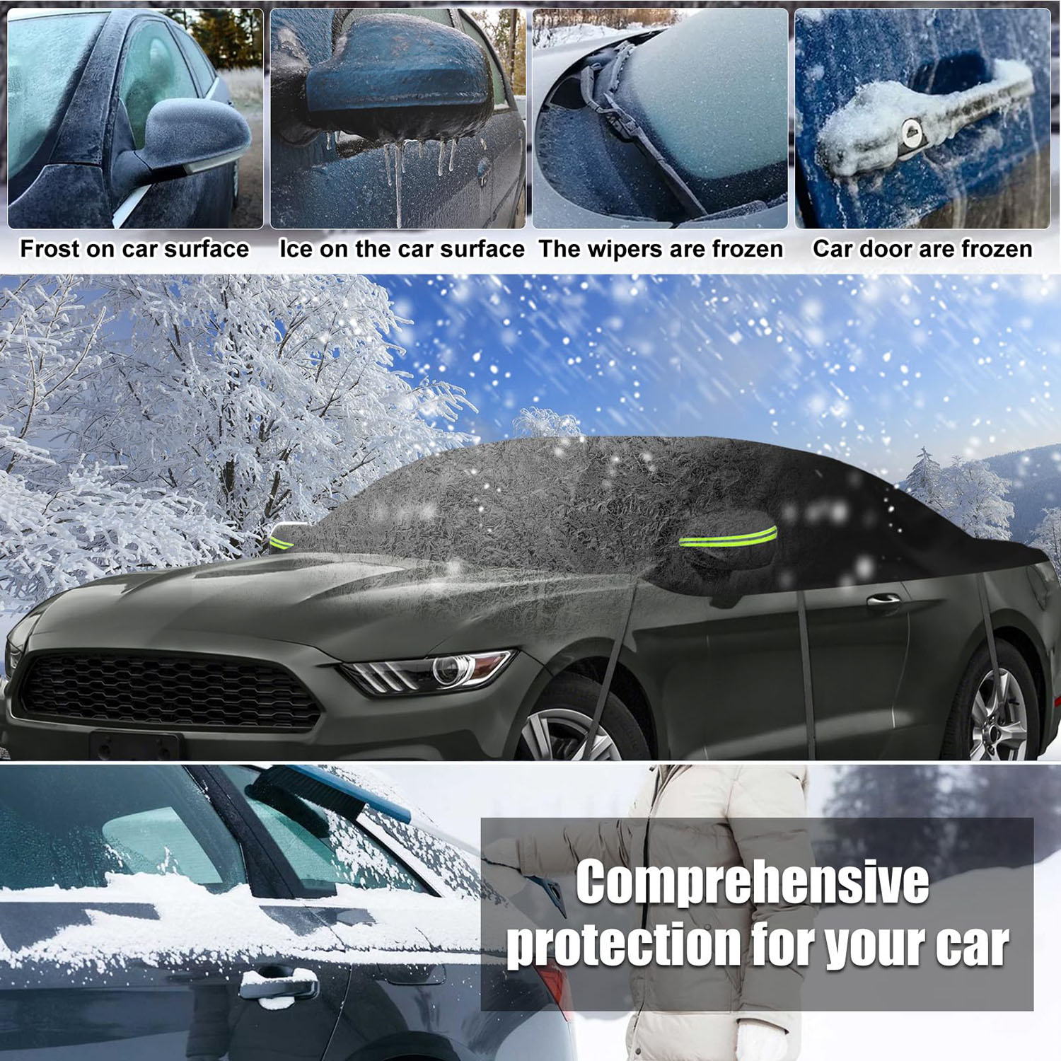 Covelta Half Car Cover for 2005–2026 Ford Mustang