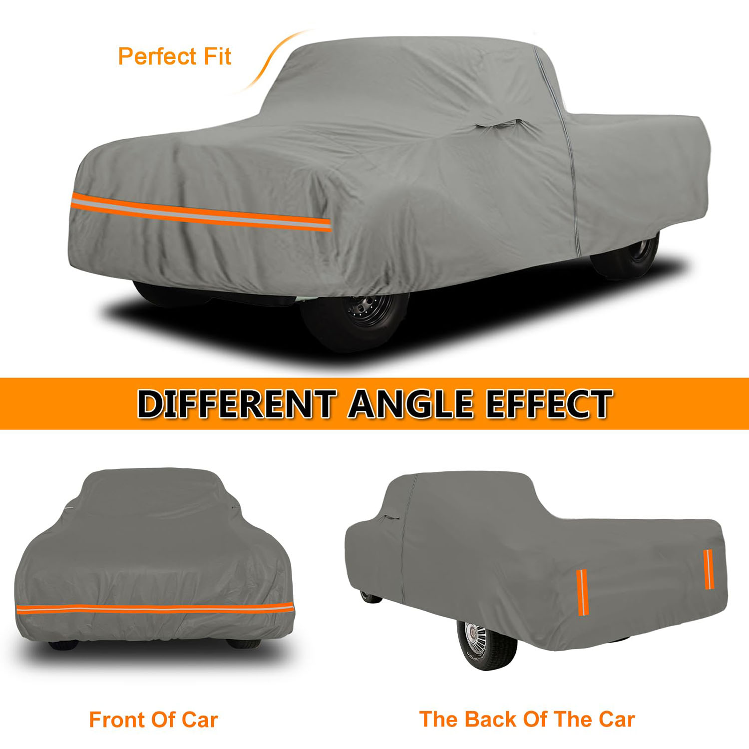 Covelta Waterproof Car Cover for 1961–1991 Ford F100 F250 2-Door Regular Cab 8ft Long Bed Truck