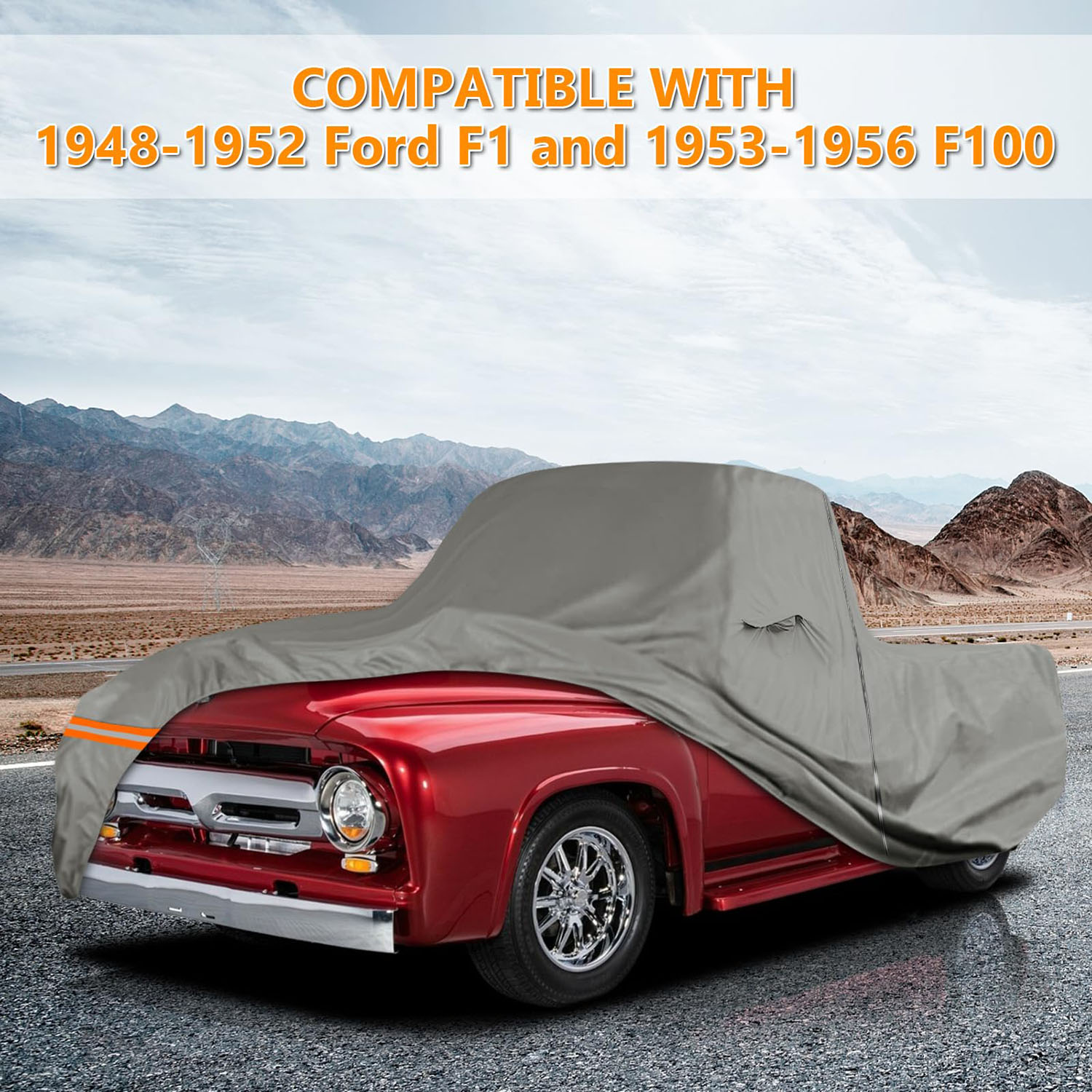 Covelta Car Cover for 1948–1956 Ford F1 F100 2-Door Regular Cab Short Bed Truck