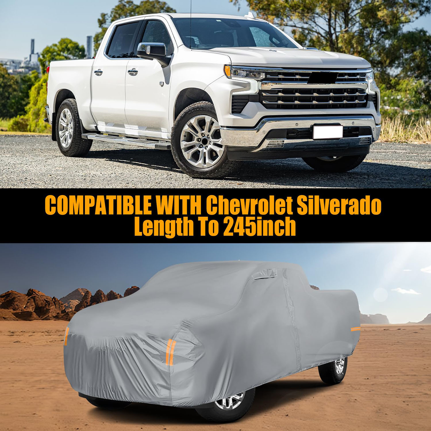 Covelta Truck Cover for 2019–2026 Chevy Silverado GMC Sierra Crew Cab 6.6ft Bed