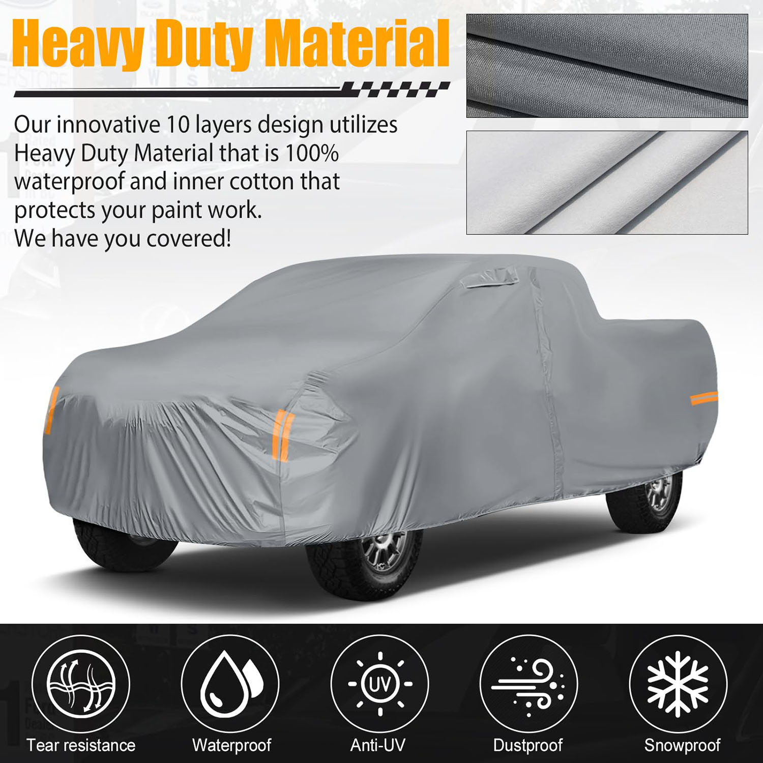 Covelta Full Truck Cover for 2023–2026 Chevy Colorado Crew Cab 6.1ft Long Bed