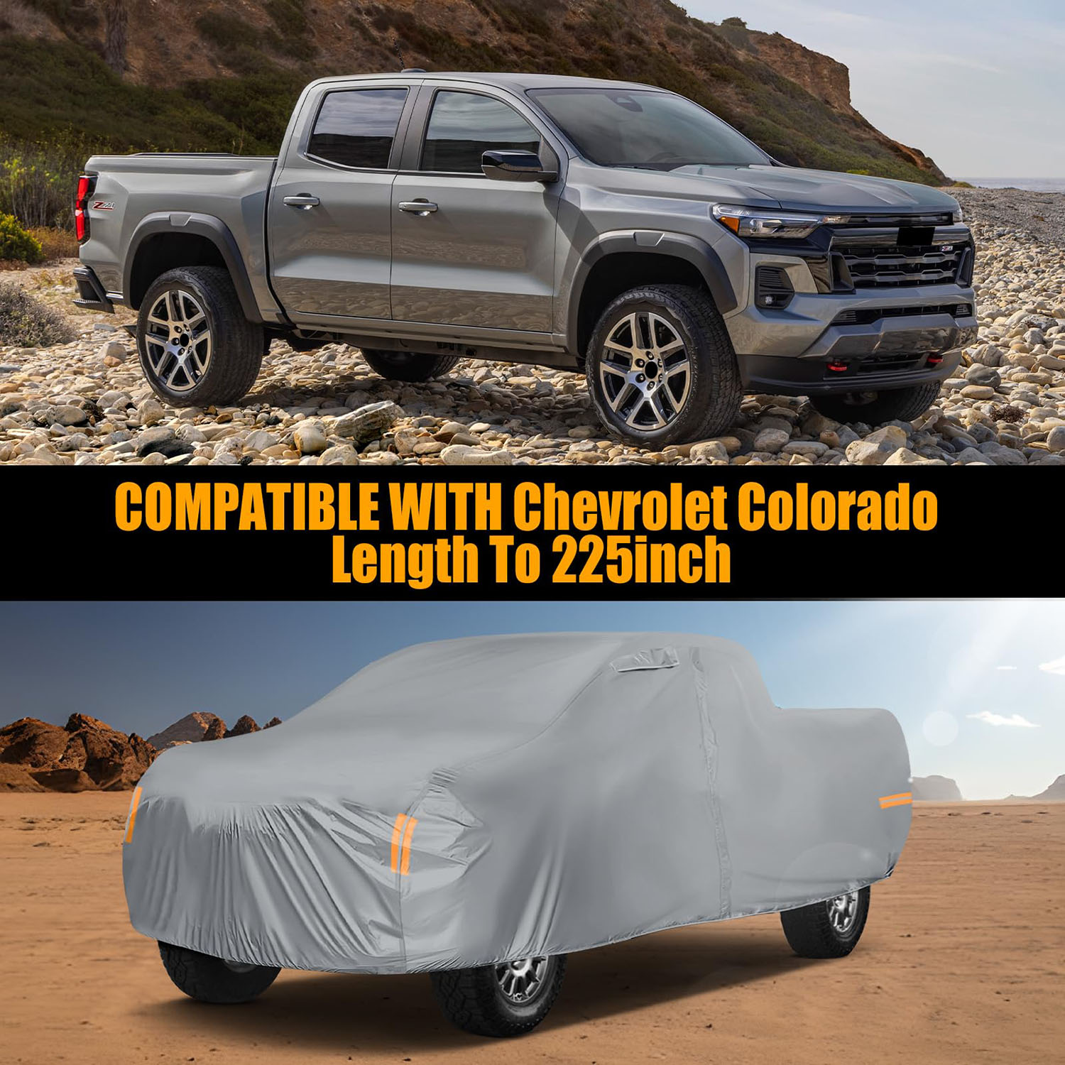 Covelta Full Truck Cover for 2023–2026 Chevy Colorado Crew Cab 6.1ft Long Bed