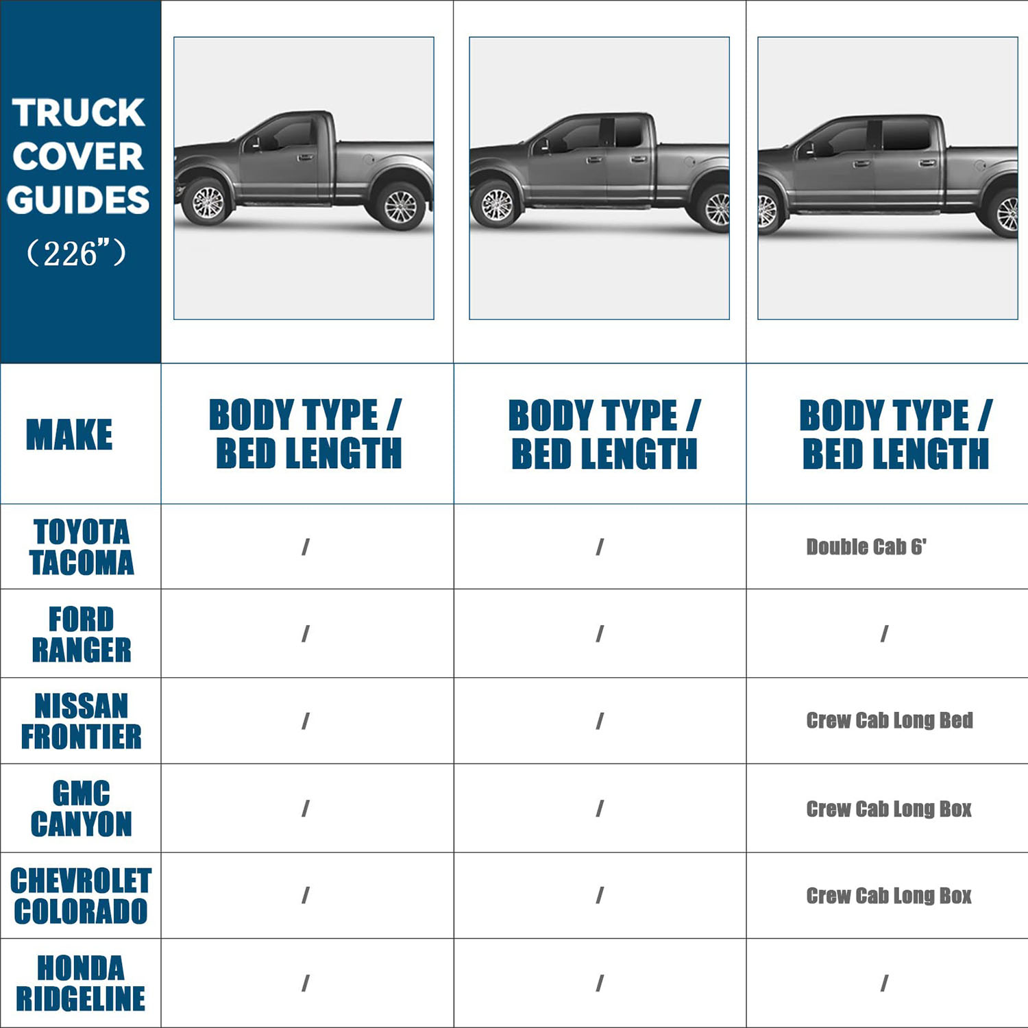 Covelta Truck Cover for 2005–2026 Toyota Tacoma Crew Cab 6ft Bed