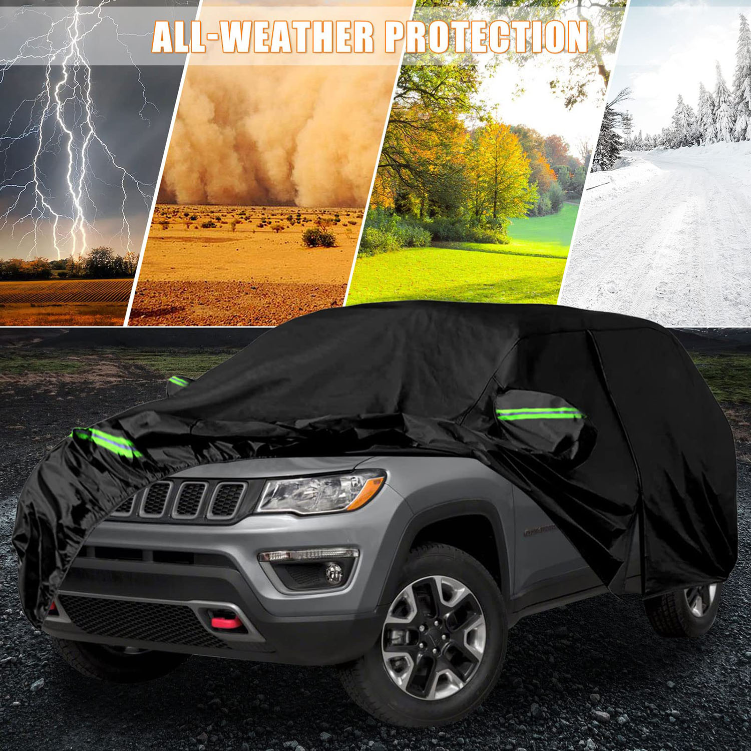 Covelta Full Car Cover for 2007–2026 Jeep Compass