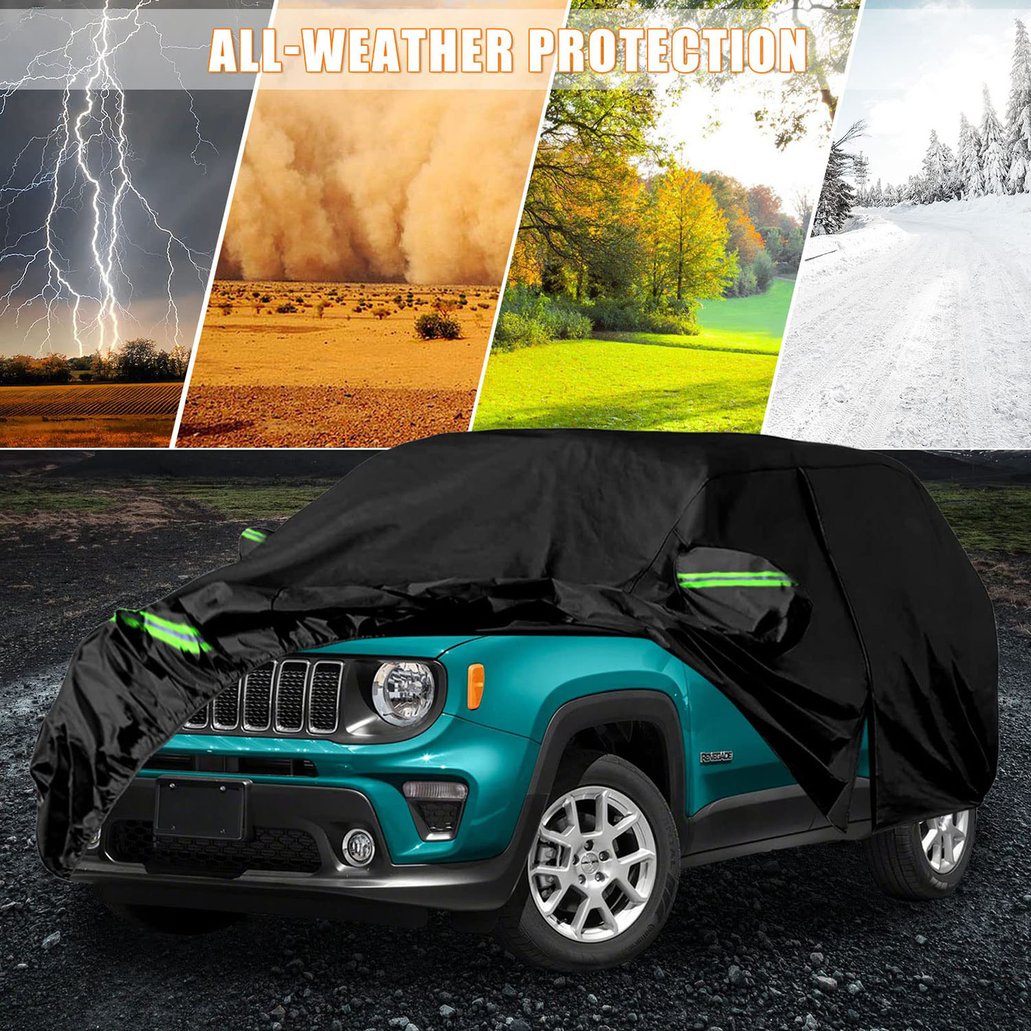 Covelta Full Car Cover for 2015–2026 Jeep Renegade