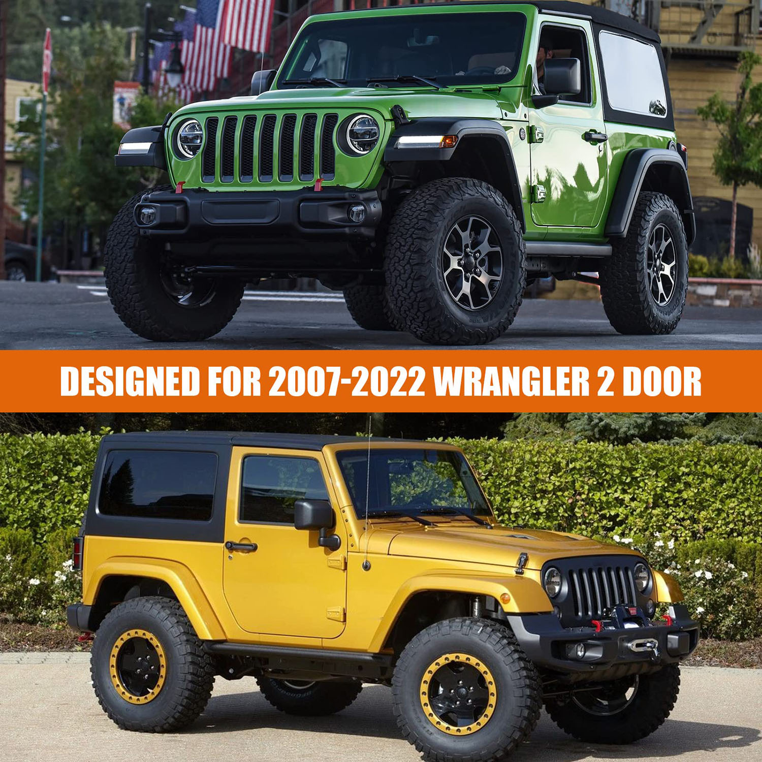 Covelta Full Car Cover for 2007–2026 Jeep Wrangler 2 Door JK JL CJ YJ TJ