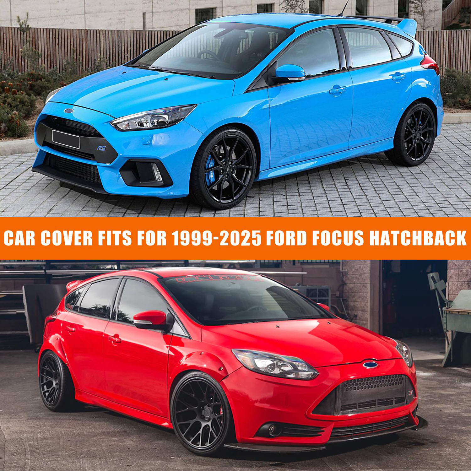Covelta Full Car Cover for 1999–2025 Ford Focus Hatchback