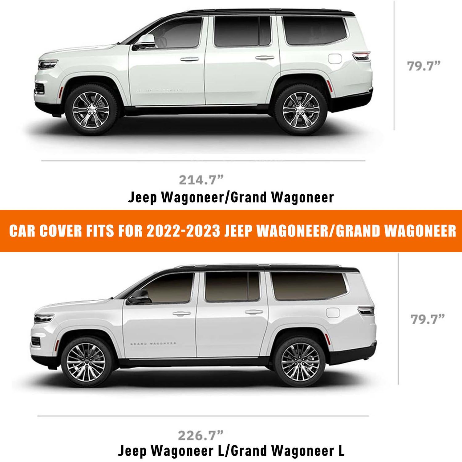 Covelta Full Car Cover for 2022–2026 Jeep Wagoneer / Grand Wagoneer