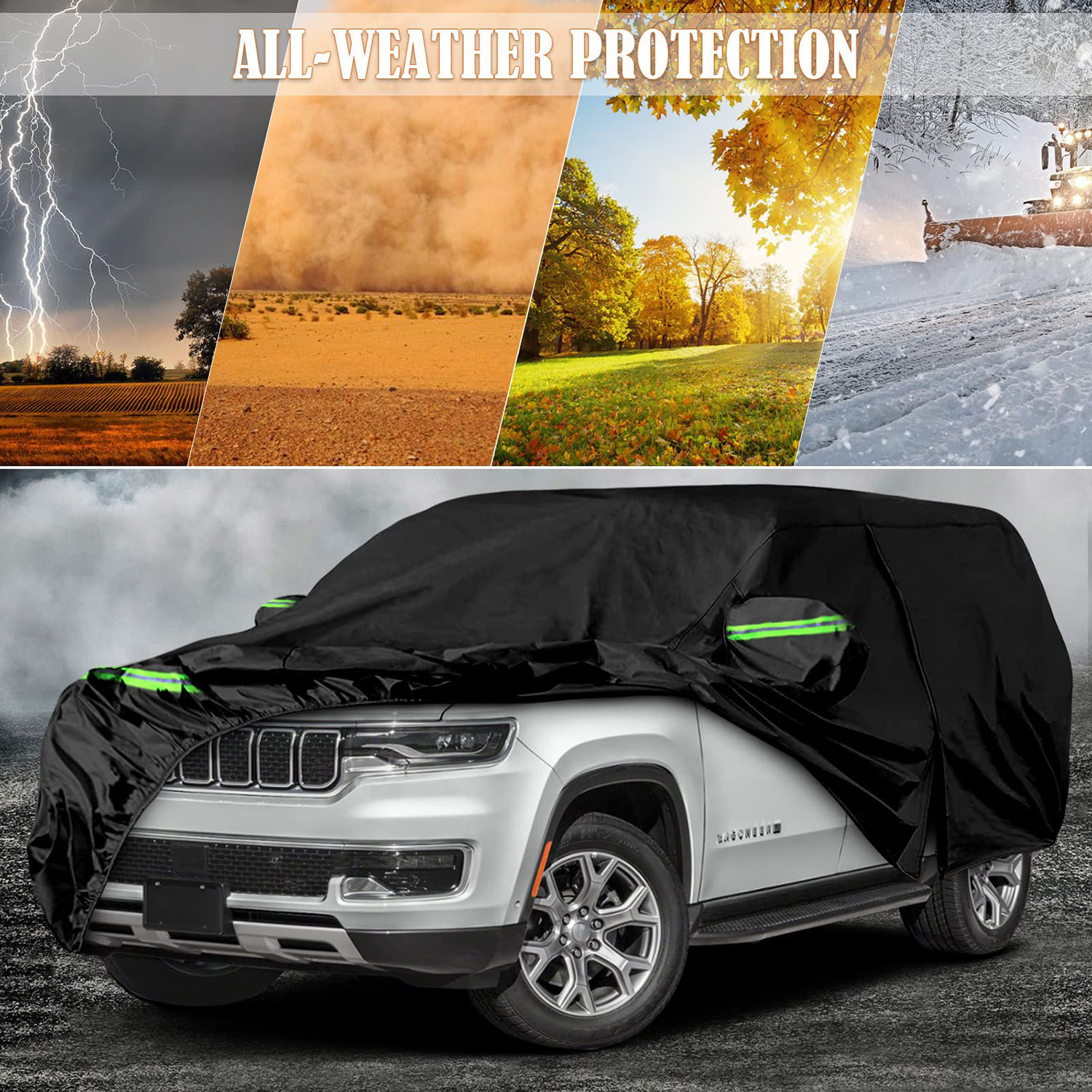 Covelta Full Car Cover for 2022–2026 Jeep Wagoneer L / Grand Wagoneer L