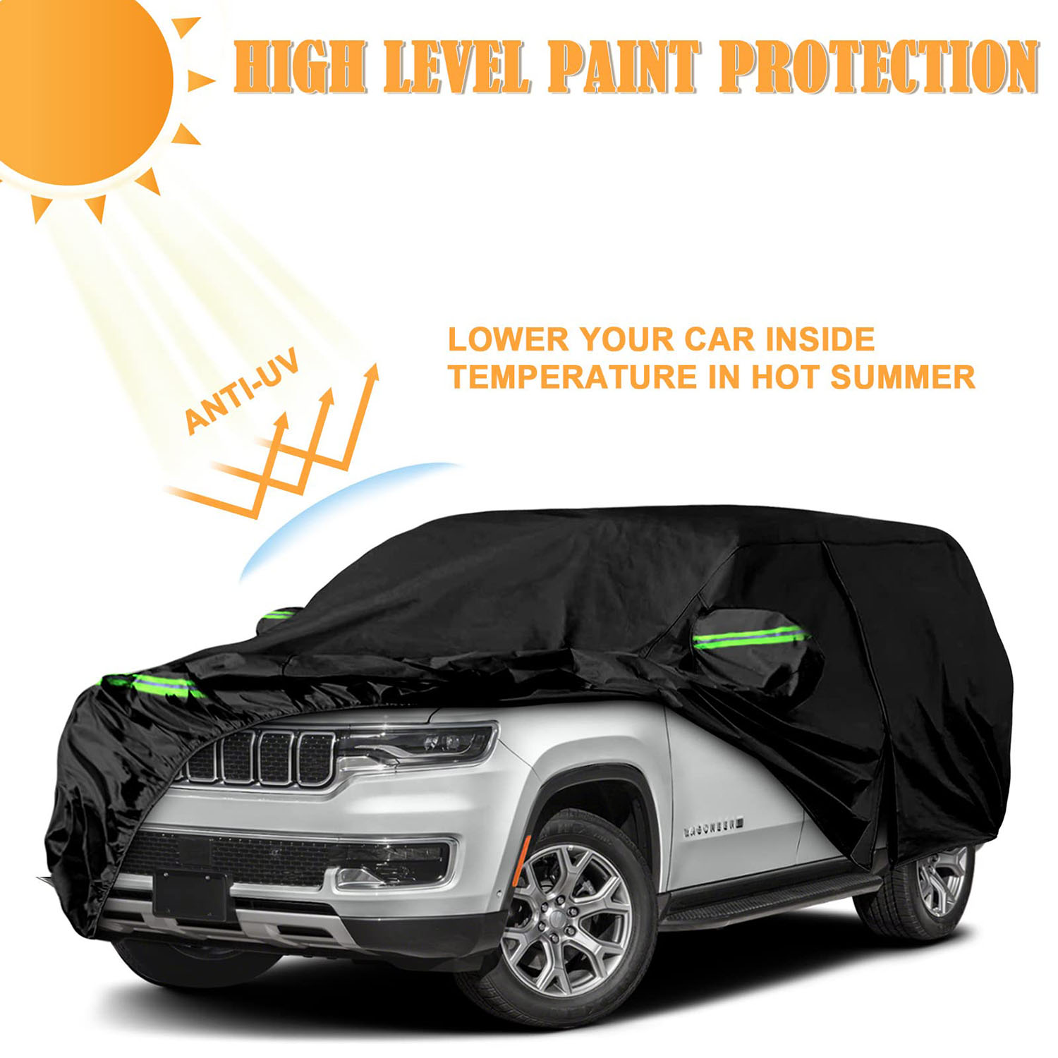 Covelta Full Car Cover for 2022–2026 Jeep Wagoneer L / Grand Wagoneer L