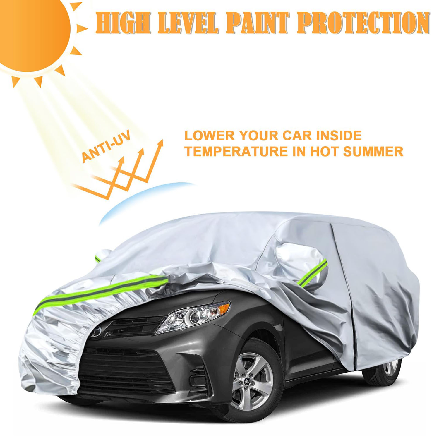 Covelta Full Car Cover for 2003–2026 Toyota Sienna Minivan