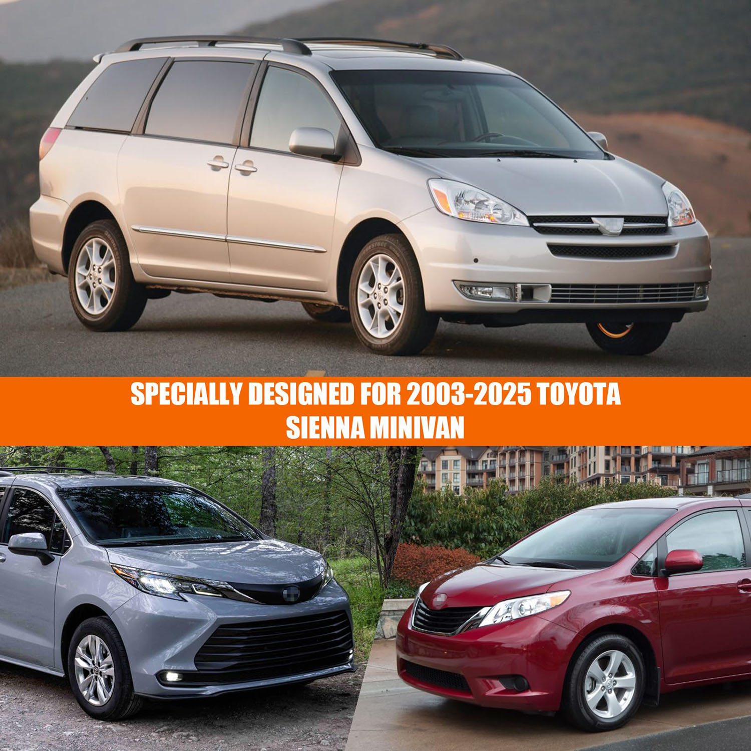 Covelta Full Car Cover for 2003–2026 Toyota Sienna Minivan