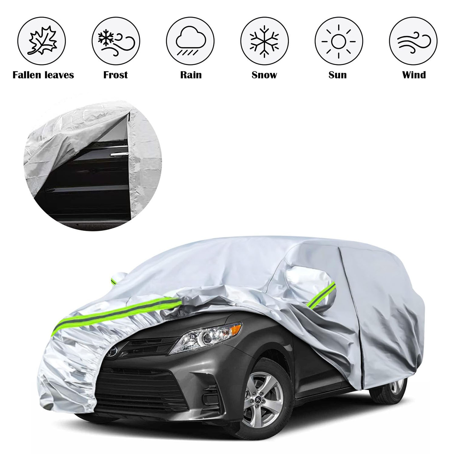 Covelta Full Car Cover for 2003–2026 Toyota Sienna Minivan