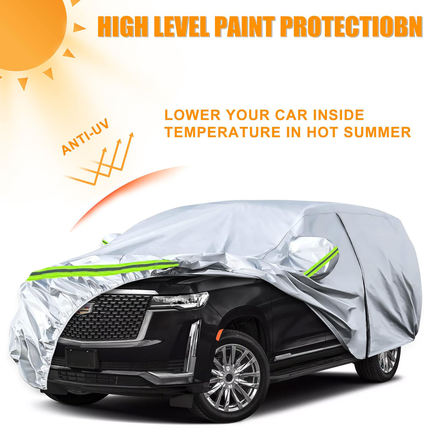 Covelta Full Car Cover for 2007–2026 Chevy Suburban GMC Yukon XL Cadillac Escalade ESV