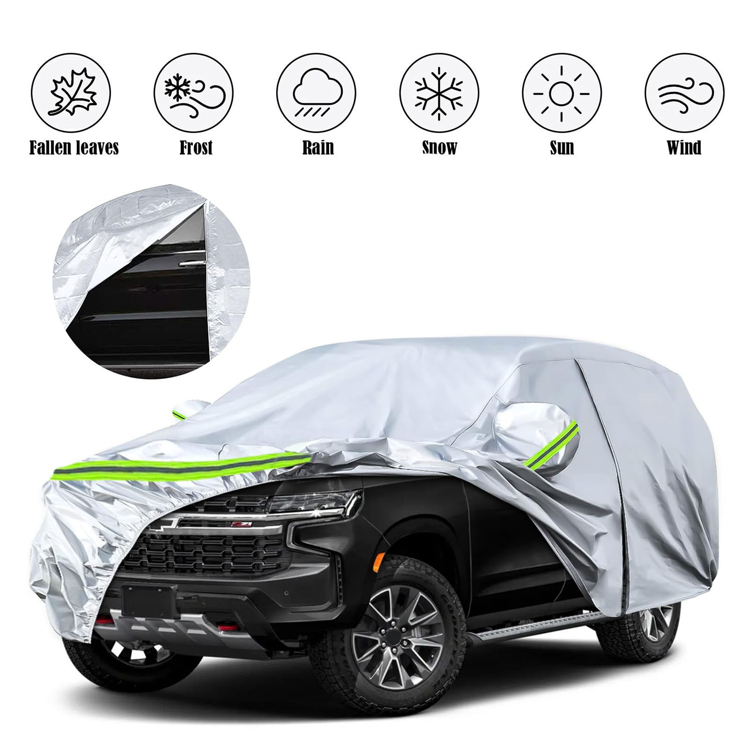 Covelta Full Car Cover for 2007–2026 Chevy Tahoe GMC Yukon Cadillac Escalade