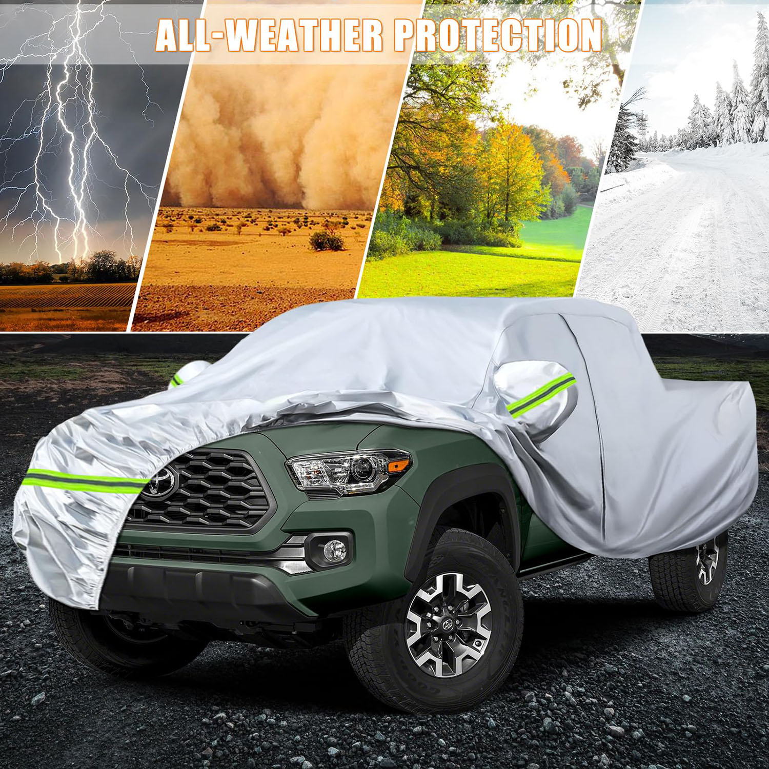 Covelta Waterproof Truck Cover for Toyota Tacoma & Mid-Size Pickup Trucks