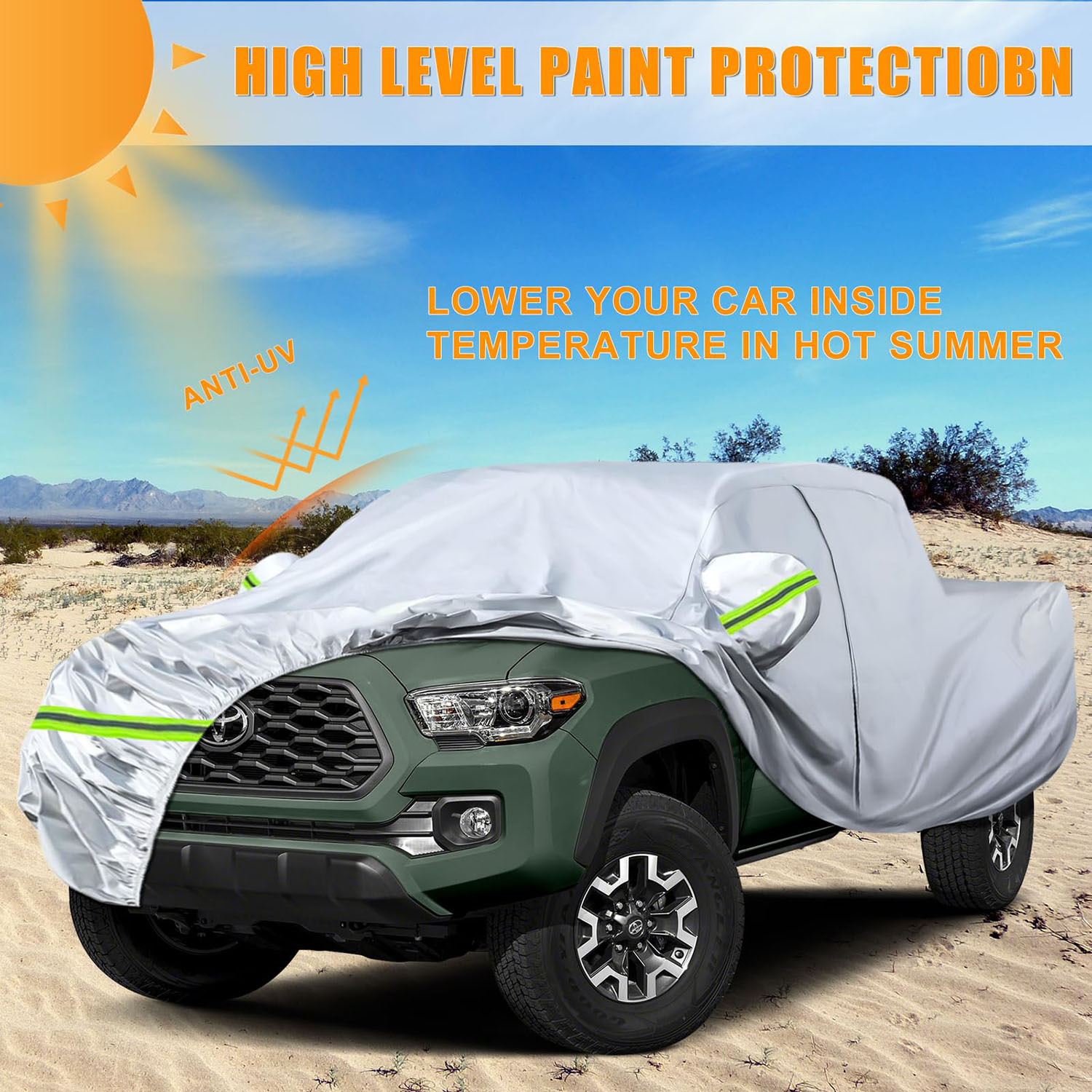 Covelta Waterproof Truck Cover for Toyota Tacoma & Mid-Size Pickup Trucks