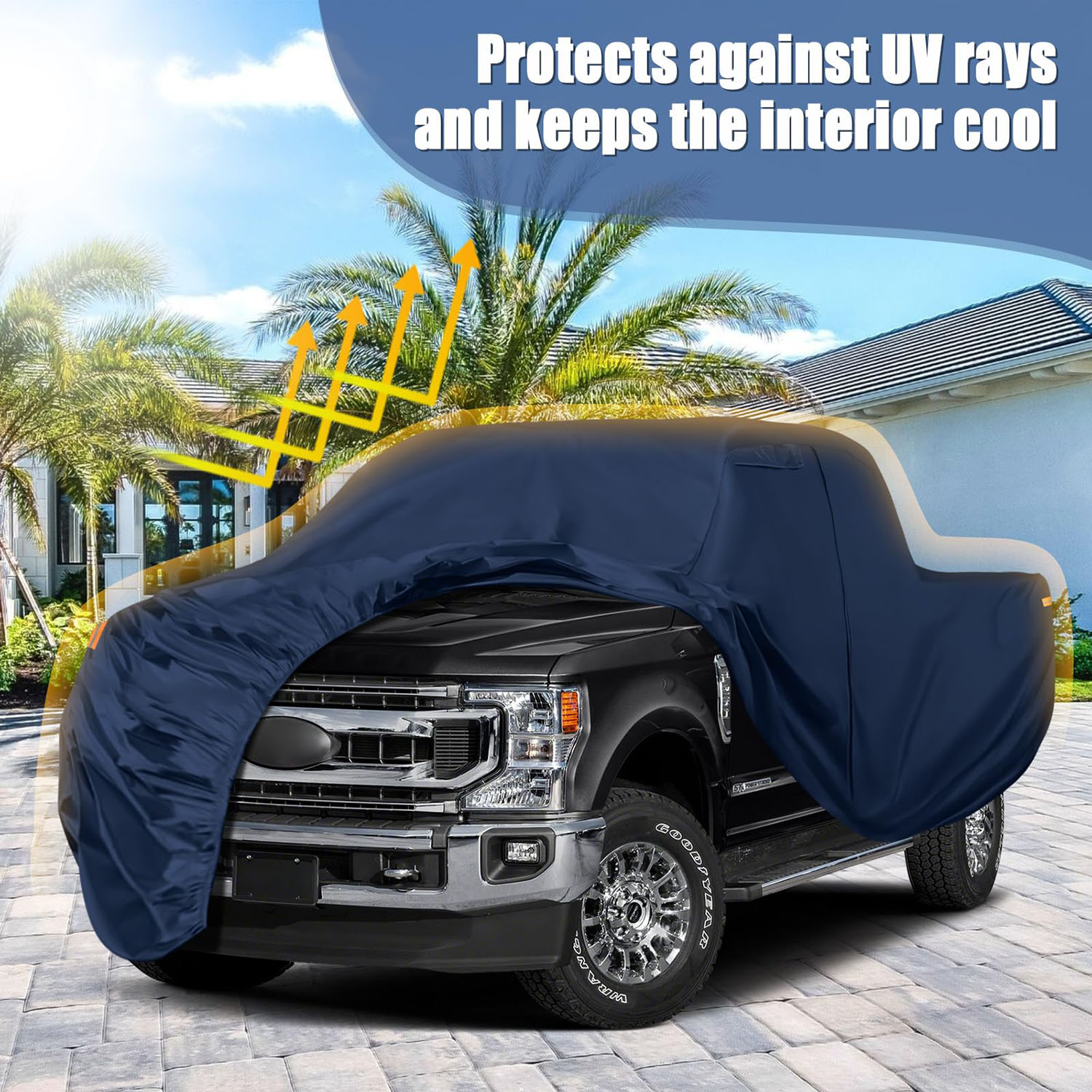 Covelta Waterproof Truck Covers Replace for F-Series/Silverado/Ram CrewCab 6.5 ft