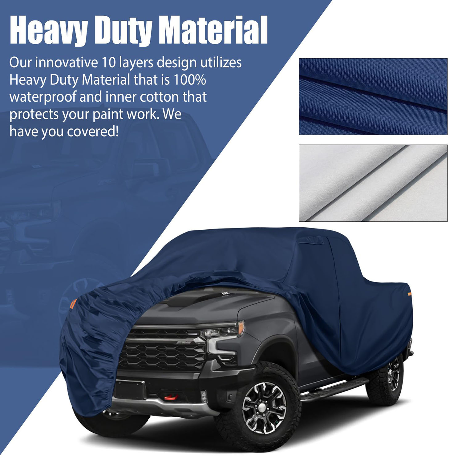 Covelta Waterproof Truck Covers Replace for F-Series/Silverado/Ram CrewCab 5.5 ft