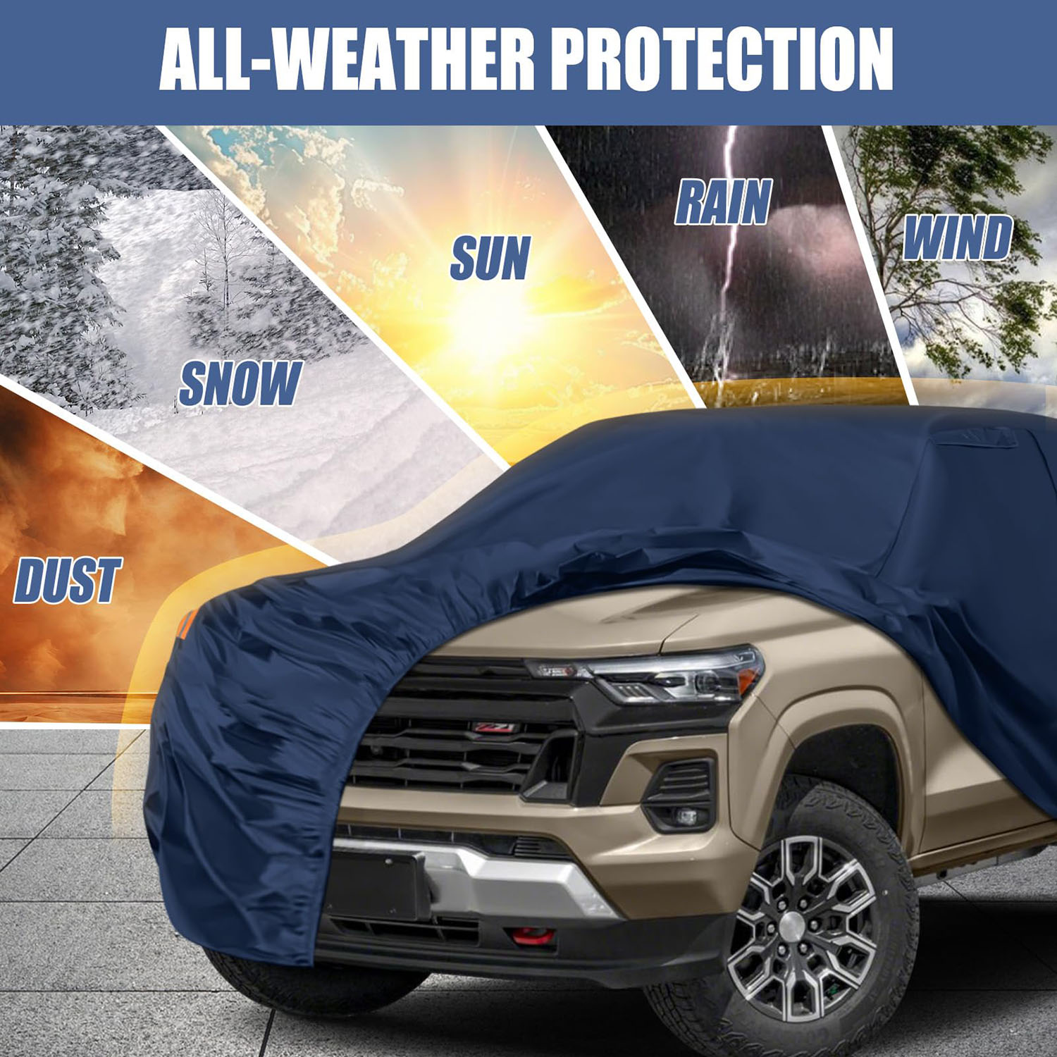 Covelta Waterproof Truck Covers Replace for 2005-2026 Toyota Tacoma Double Cab 5ft 