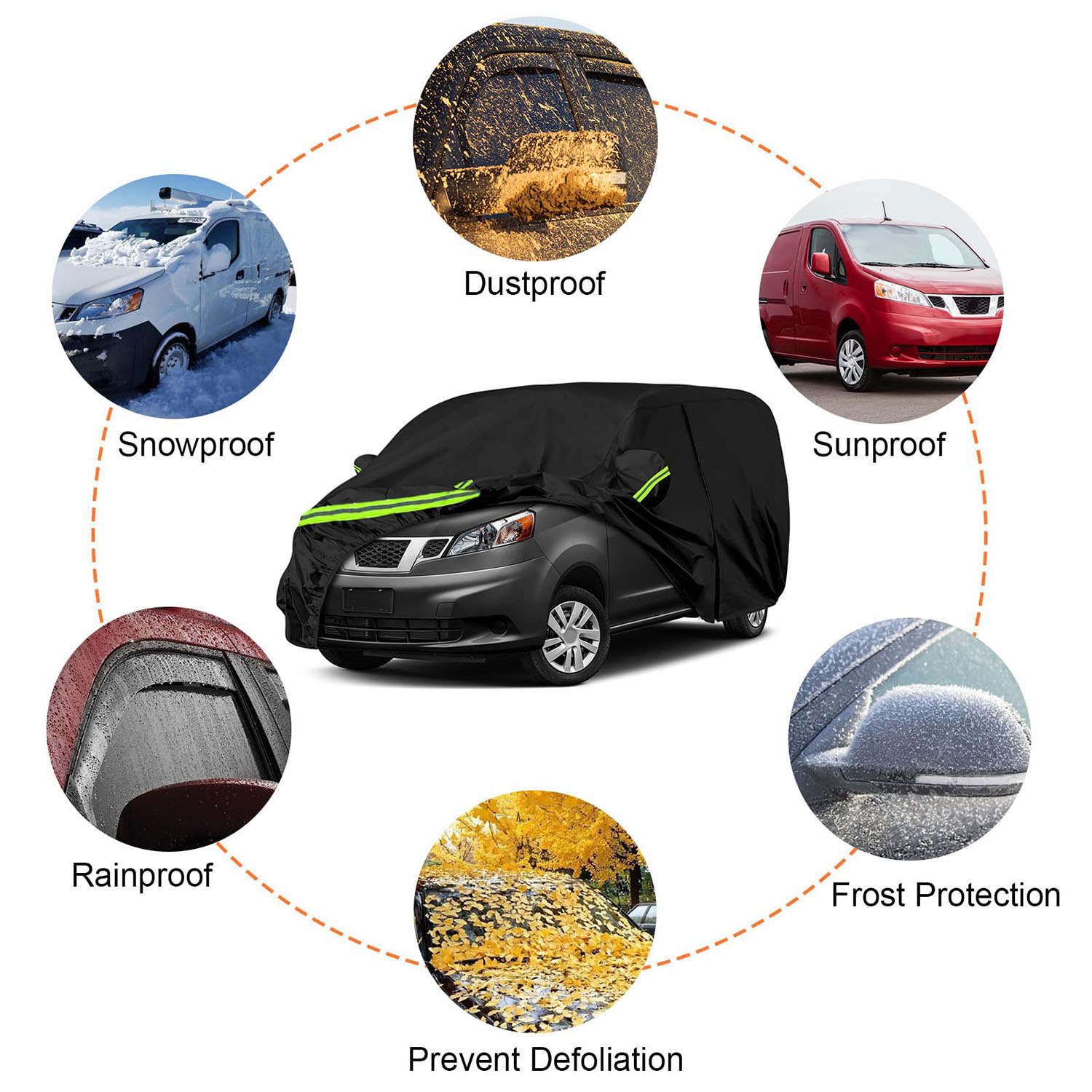 Covelta Full Car Cover for 2015–2021 Nissan NV200