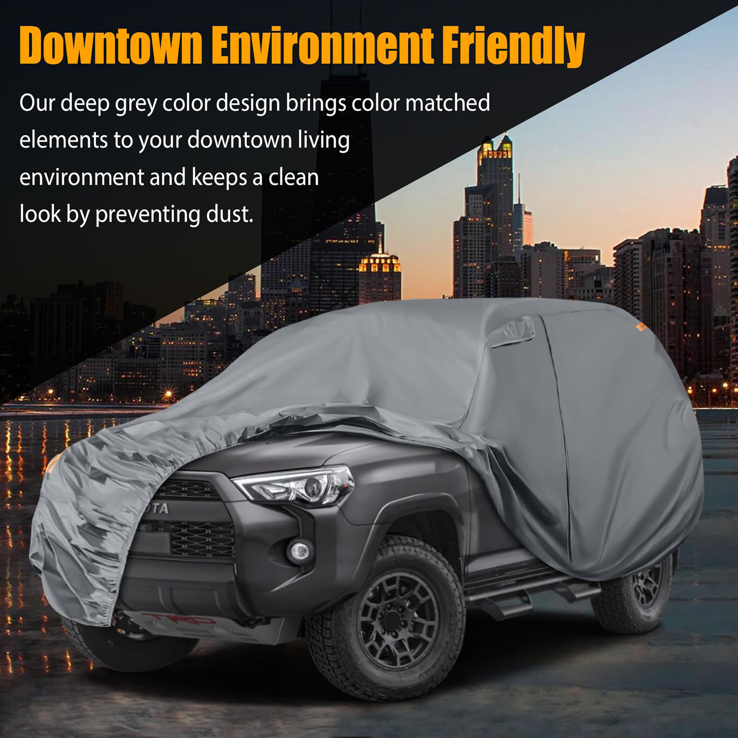 Covelta Car Cover for 2002–2026 Toyota 4Runner（Gray）