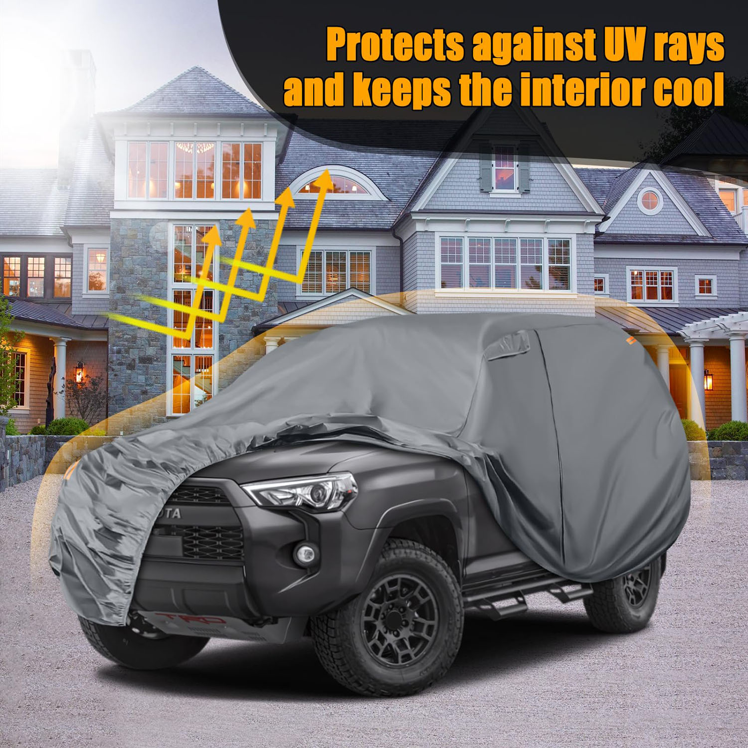 Covelta Car Cover for 2002–2026 Toyota 4Runner（Gray）