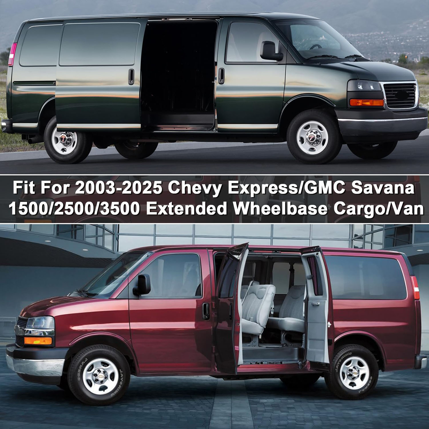 Covelta Car Cover for Chevy Express & GMC Savana Cargo Van Extended Length LWB