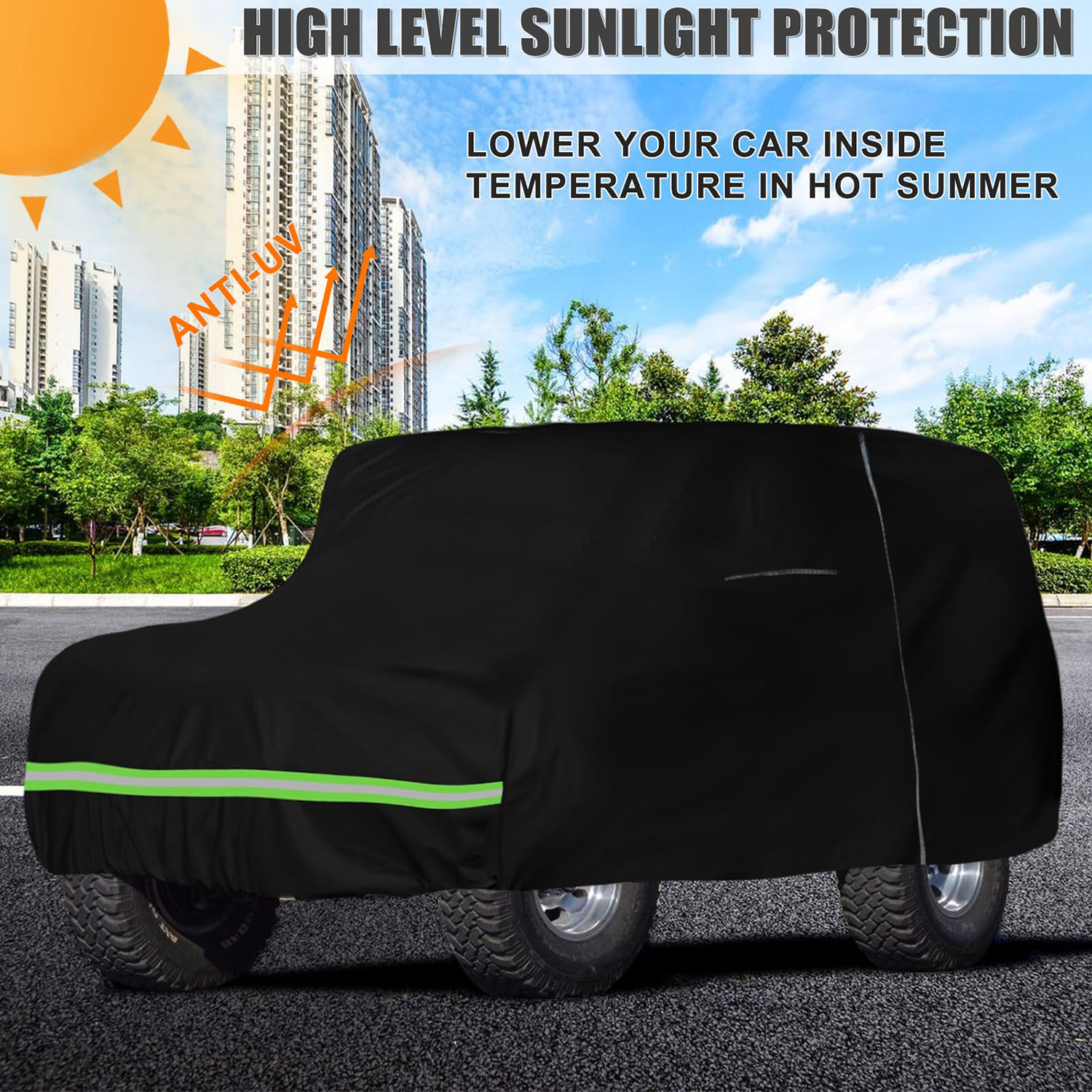 Covelta Full Car Cover for Ford Bronco Sport & Ranger 1965-1977