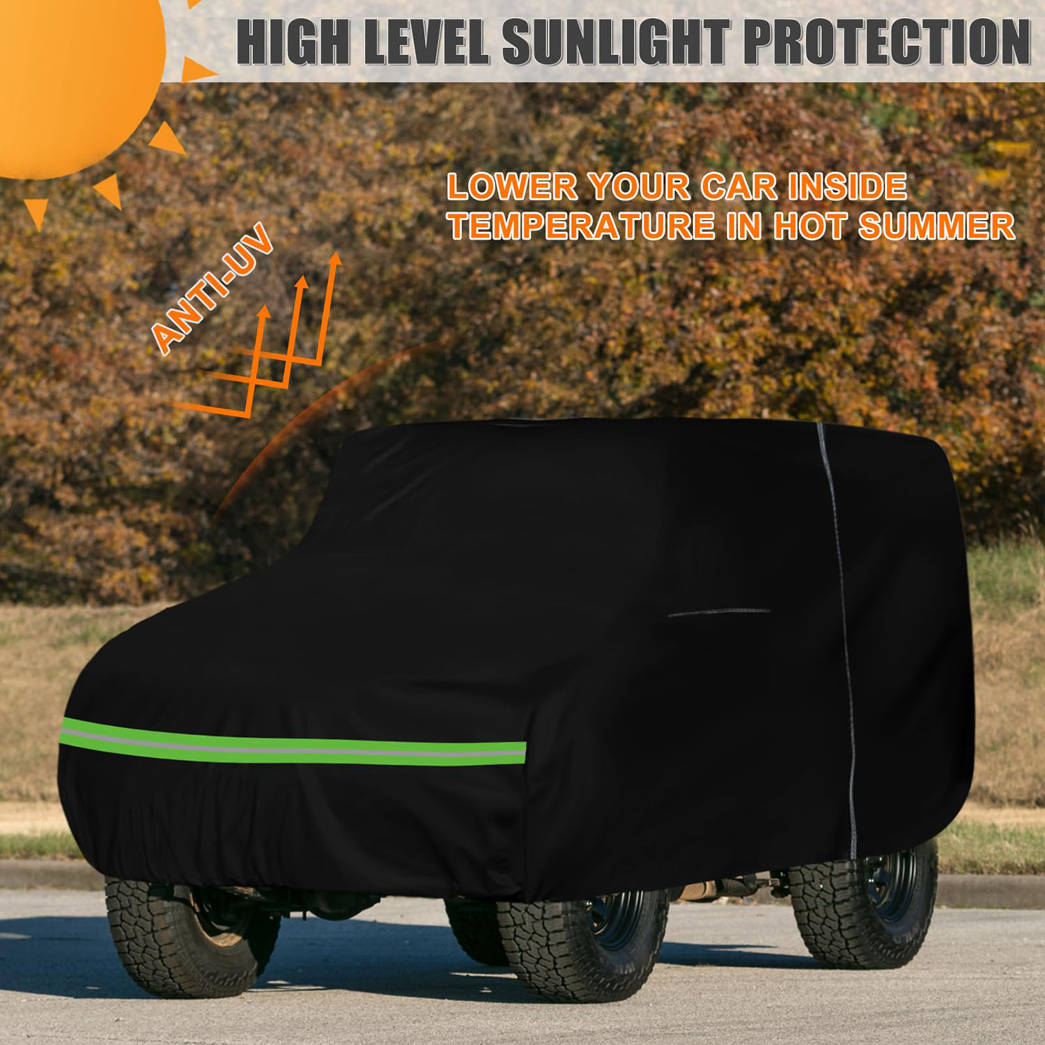 Covelta Full Car Cover for Jeep CJ-5 2-Door SUV 1954-1983