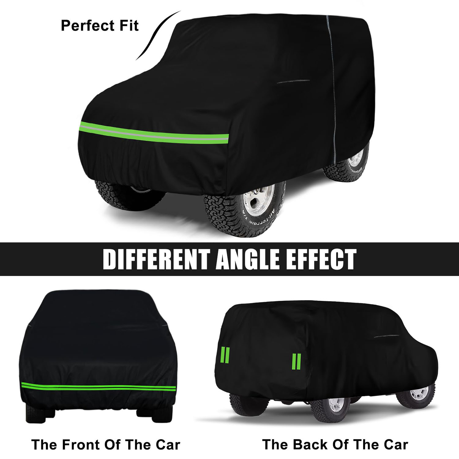 Covelta Full Car Cover for Jeep CJ-5 2-Door SUV 1954-1983