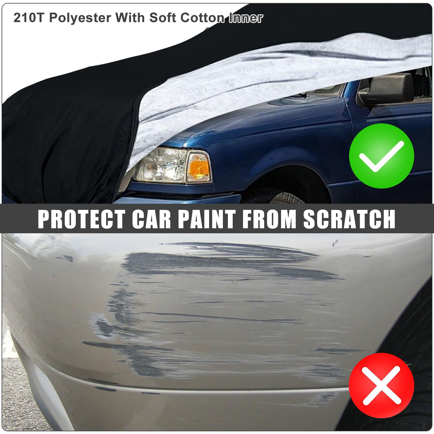 Covelta Full Car Cover for Ford Ranger Regular Cab 6ft Bed 1993-2012