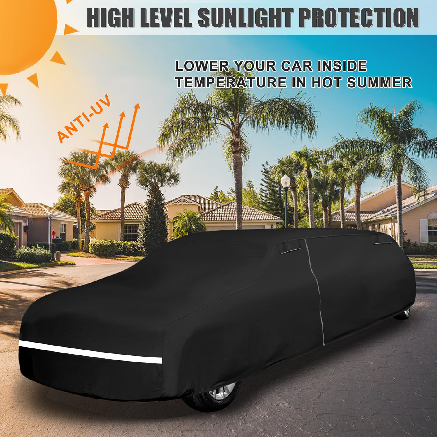 Covelta Car Cover for Cadillac/Chrysler/Lincoln Limousine 26-28ft