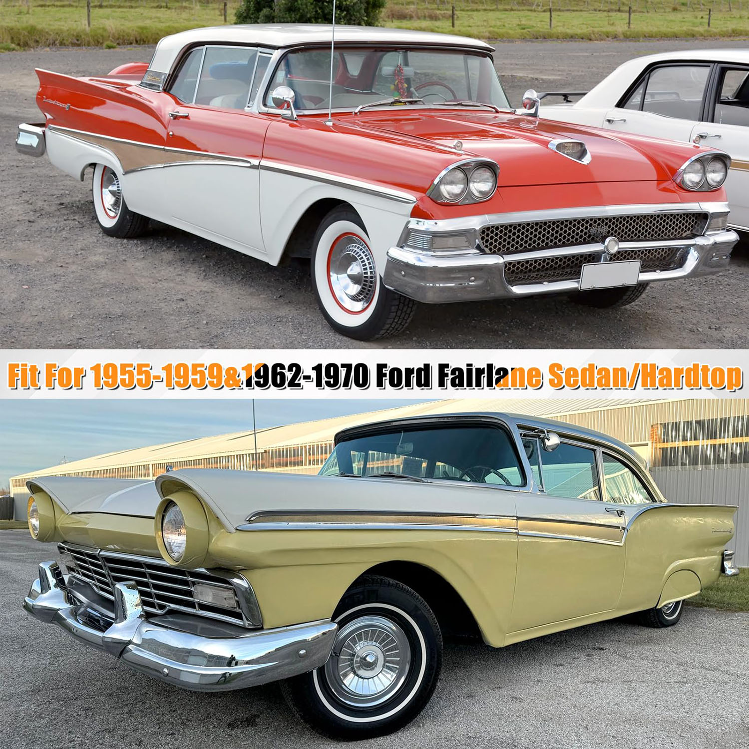 Covelta Full Car Cover for Ford Fairlane Sedan Hardtop 1955-1959 1962-1970