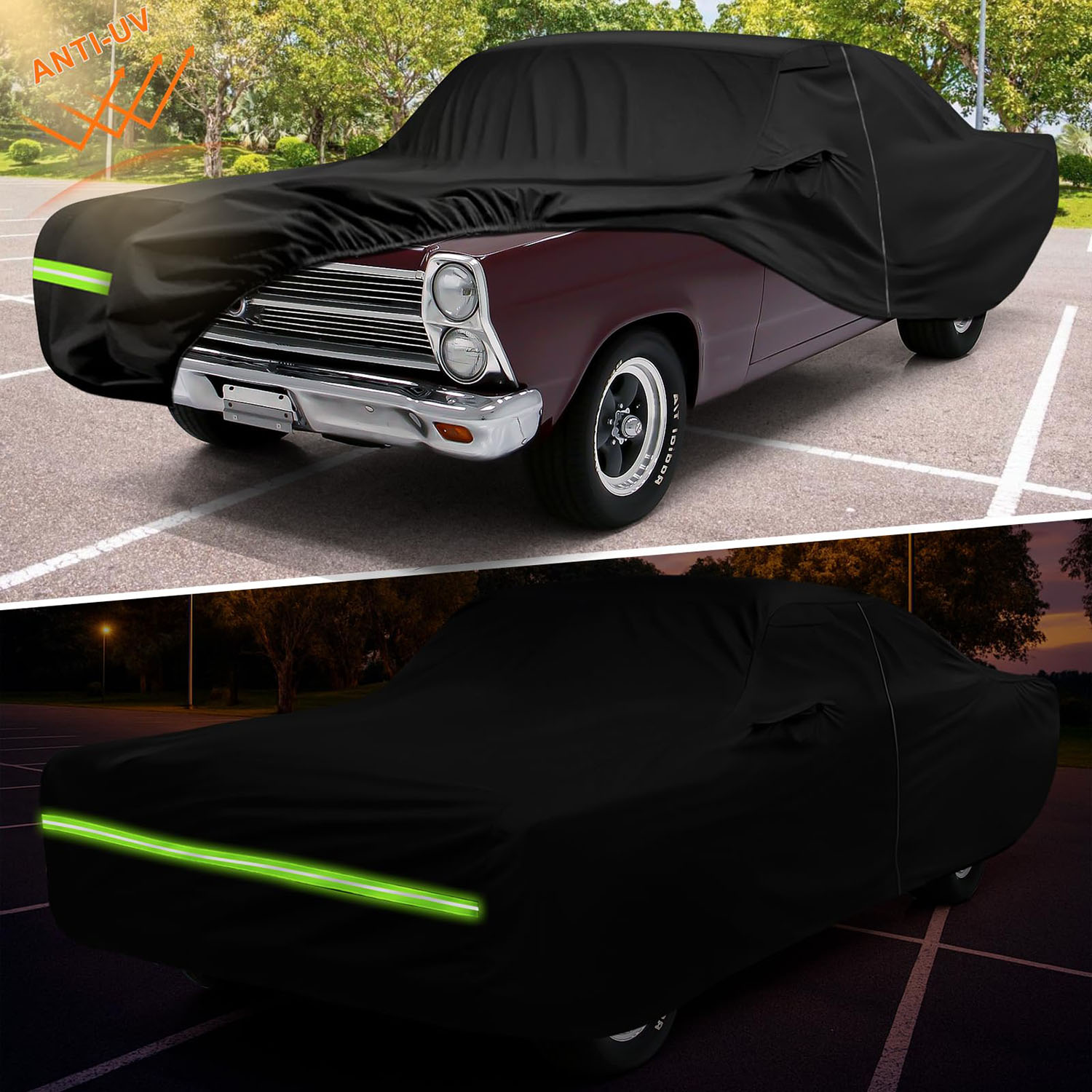 Covelta Full Car Cover for Ford Fairlane Sedan Hardtop 1955-1959 1962-1970