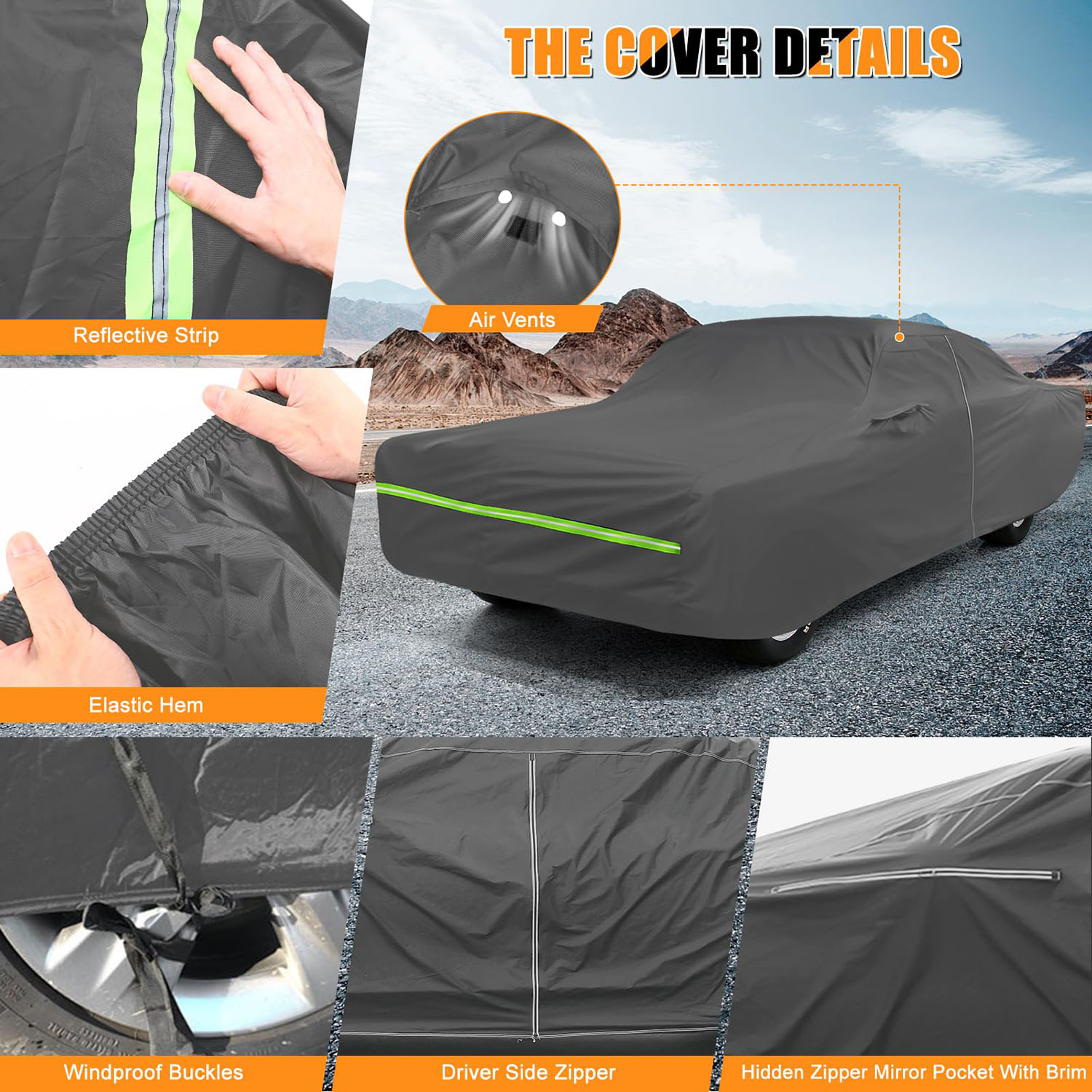 Covelta Full Car Cover for Ford Fairlane Sedan Hardtop 1955-1959 1962-1970 (Charcoal)